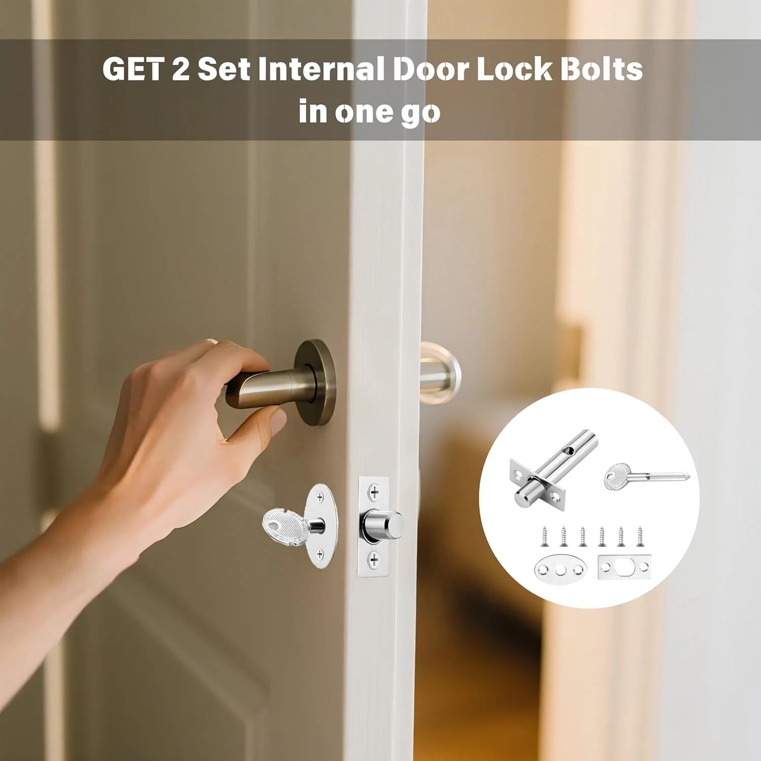 بسته 2 عددی قفل زبانه درب داخلی، قفل درب استیل ضد زنگ با کلید، قفل ضد سرقت ایمنی درب، قفل زبانه قفسه ای بادوام و ضد آب برای در و پنجره های داخلی بسته 2 عددی قفل زبانه درب داخلی، قفل درب استیل ضد زنگ با کلید، قفل ضد سرقت ایمنی درب، قفل زبانه قفسه ای بادوام و ضد آب برای در و پنجره های داخلی