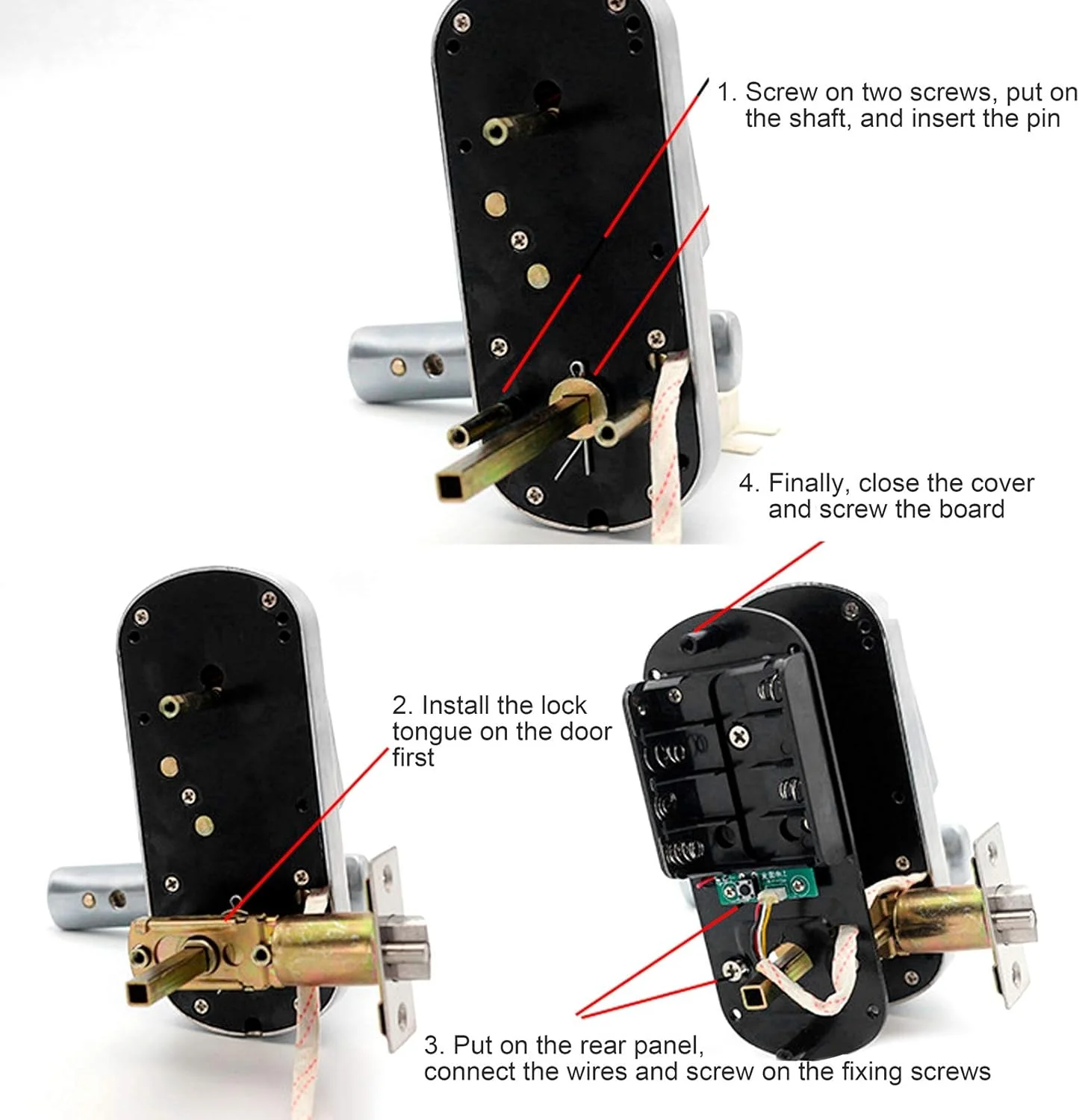 قفل درب هوشمند JACOJE، قفل القایی الکترونیکی، سخت افزار درب رمز عبور نامعتبر مناسب ضد دید زدن برای رستوران ها ساختمان های اداری درب های ضد سرقت قفل درب هوشمند JACOJE، قفل القایی الکترونیکی، سخت افزار درب رمز عبور نامعتبر مناسب ضد دید زدن برای رستوران ها ساختمان های اداری درب های ضد سرقت