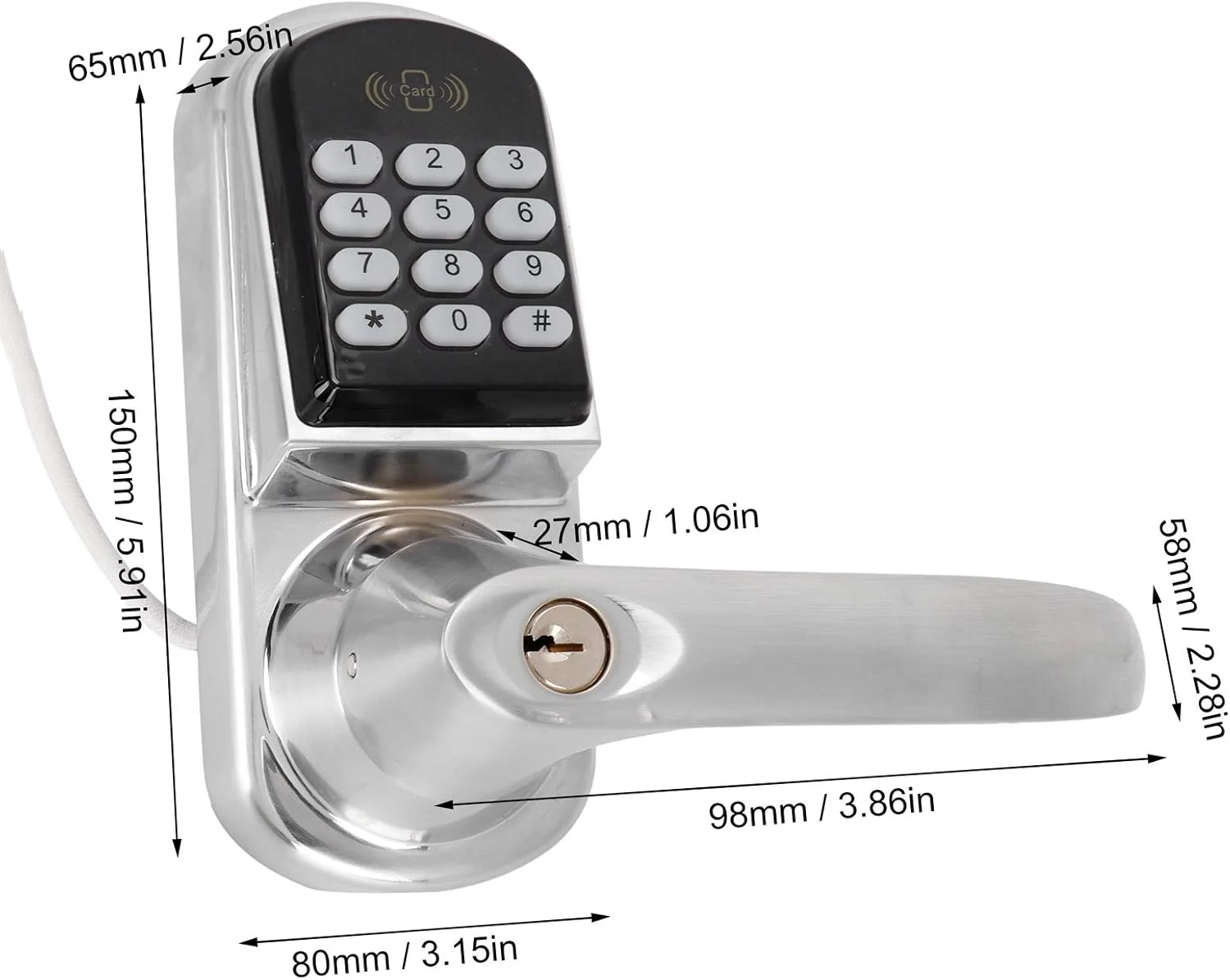 قفل درب هوشمند JACOJE، قفل القایی الکترونیکی، سخت افزار درب رمز عبور نامعتبر مناسب ضد دید زدن برای رستوران ها ساختمان های اداری درب های ضد سرقت قفل درب هوشمند JACOJE، قفل القایی الکترونیکی، سخت افزار درب رمز عبور نامعتبر مناسب ضد دید زدن برای رستوران ها ساختمان های اداری درب های ضد سرقت