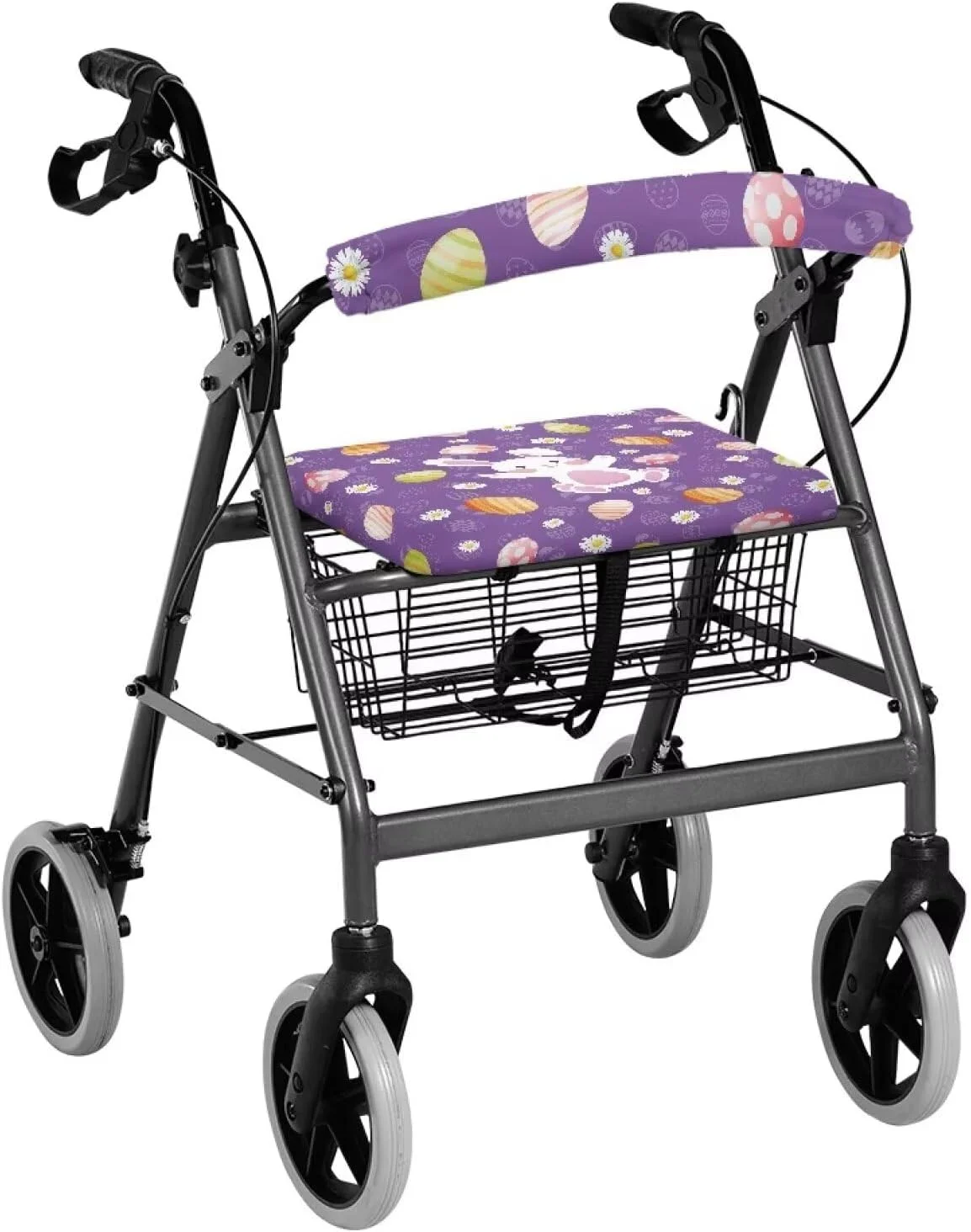 روکش صندلی واکر Zuxongsy Spot مناسب بانوان، لوازم جانبی رولیتور بنفش، روکش صندلی رولیتور با روکش پشتی تخم مرغی قابل تنظیم، کش خرگوشی الاستیک، کوسن صندلی رولیتور برای عید پاک روکش صندلی واکر Zuxongsy Spot مناسب بانوان، لوازم جانبی رولیتور بنفش، روکش صندلی رولیتور با روکش پشتی تخم مرغی قابل تنظیم، کش خرگوشی الاستیک، کوسن صندلی رولیتور برای عید پاک