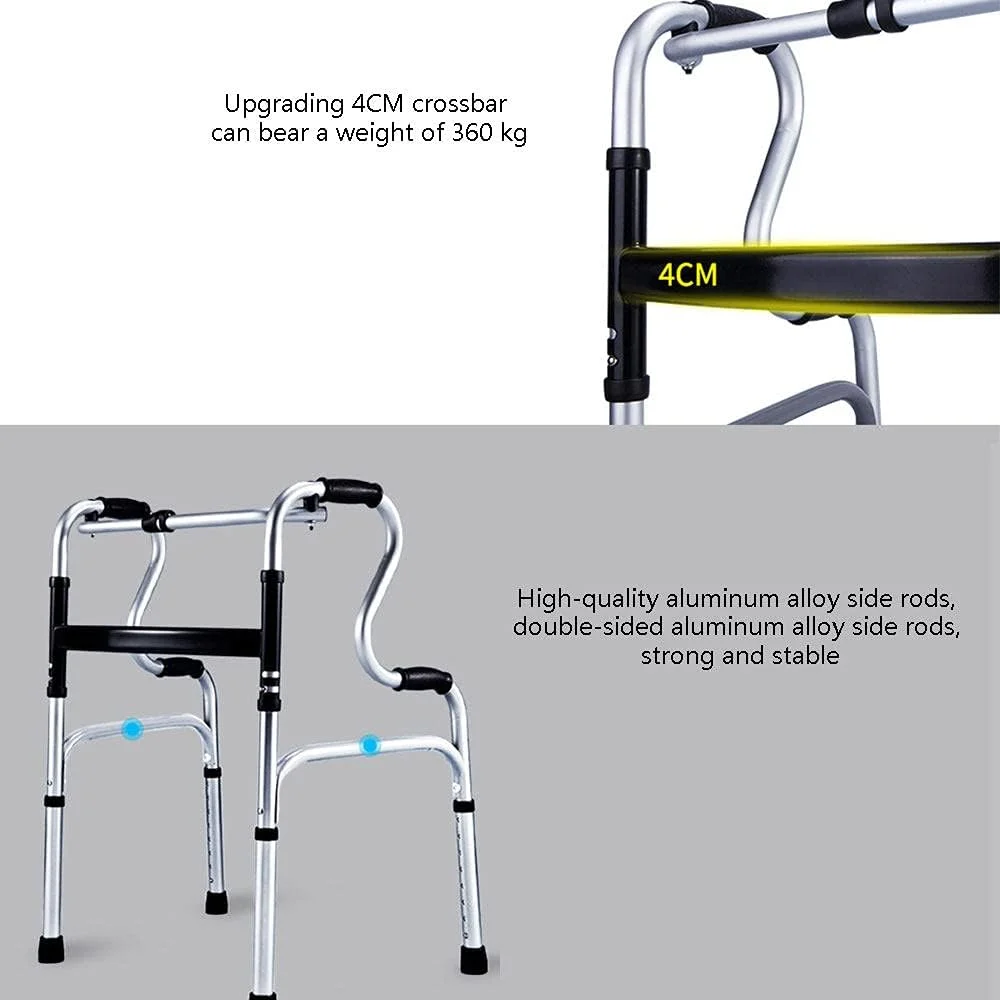واکر سالمندان Zxqiang، تکیه گاه بازو، عصا کمکی سالمندان، ترولی سالمندان، تمرین چند منظوره اندام تحتانی، 8 سطح تنظیم ارتفاع، با کیف نگهداری، دو چرخ با بالشتک واکر سالمندان Zxqiang، تکیه گاه بازو، عصا کمکی سالمندان، ترولی سالمندان، تمرین چند منظوره اندام تحتانی، 8 سطح تنظیم ارتفاع، با کیف نگهداری، دو چرخ با بالشتک