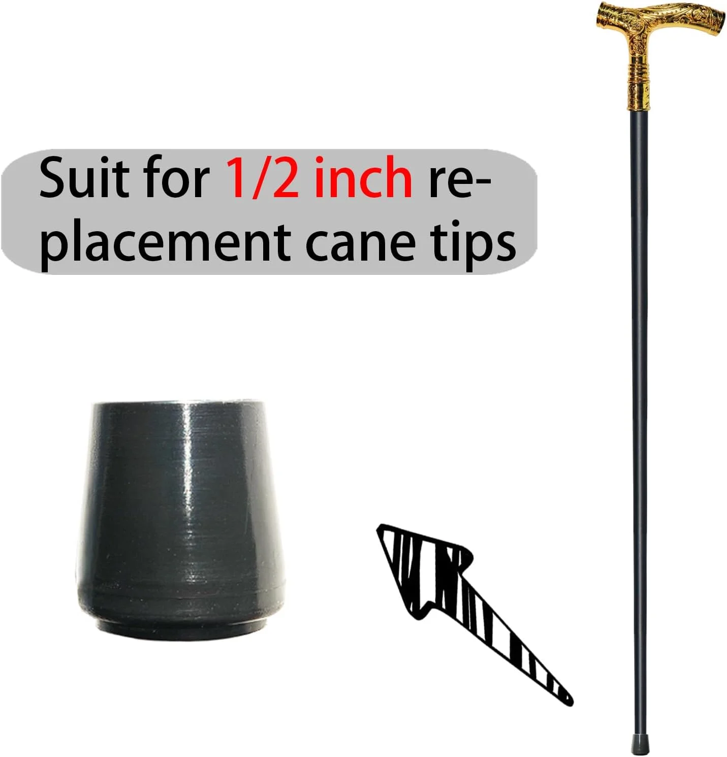 عصای پیاده روی YIVIYAR برای مردان و زنان - 36.5 اینچ، مقاوم و سنگین با ظرفیت بیش از 225 کیلوگرم، دسته ارگونومیک، طراحی تزئینی و مجلل، هنر گوتیک و گوت مشکی مات و طلایی ظریف، عصای فلزی عصای پیاده روی YIVIYAR برای مردان و زنان - 36.5 اینچ، مقاوم و سنگین با ظرفیت بیش از 225 کیلوگرم، دسته ارگونومیک، طراحی تزئینی و مجلل، هنر گوتیک و گوت مشکی مات و طلایی ظریف، عصای فلزی