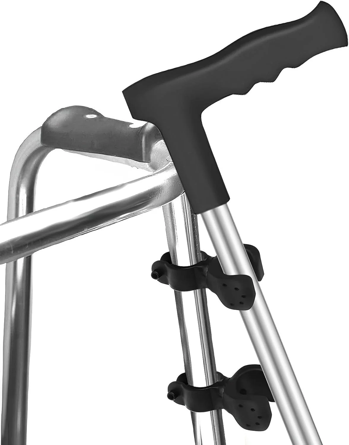 نگهدارنده عصای پیاده روی ZPLASK، بسته 2 عددی، نگهدارنده عصا برای اسکوتر برقی با گیره چرخان 360 درجه، نگهدارنده عصا برای اسکوتر برقی، لوازم جانبی اسکوتر برقی با نصب آسان