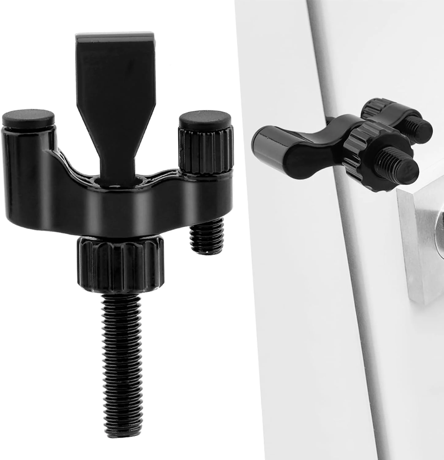 قفل درب Jaeskeclip، قفل ضد سرقت، قفل درب مسافرتی، قفل آپارتمان، قفل درب محافظ امنیت خانه از داخل برای حریم خصوصی و ایمنی بیشتر (مشکی)