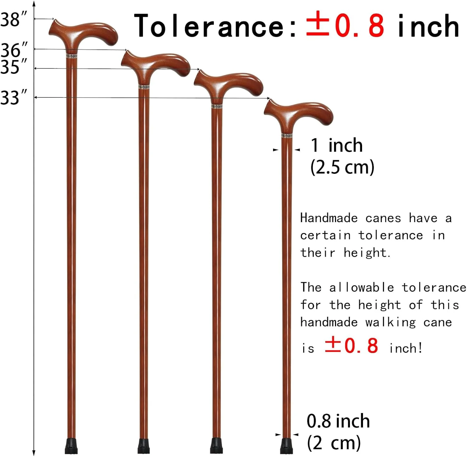 عصای چوبی پیاده روی YIVIYAR برای آقایان و بانوان، عصای چوبی دست ساز با دسته ارگونومیک، چوب دستی های کمکی حمایتی برای سالمندان عصای چوبی پیاده روی YIVIYAR برای آقایان و بانوان، عصای چوبی دست ساز با دسته ارگونومیک، چوب دستی های کمکی حمایتی برای سالمندان