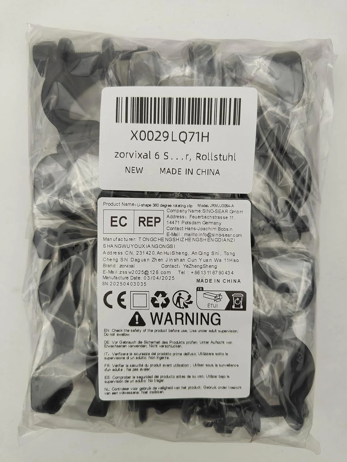 بسته 6 عددی نگهدارنده عصا زورویگزال، چرخش 360 درجه، لوازم جانبی رولیتور پایدار و ایمن، نگهدارنده عصا زیر بغل، برای رولیتور، واکر، ویلچر