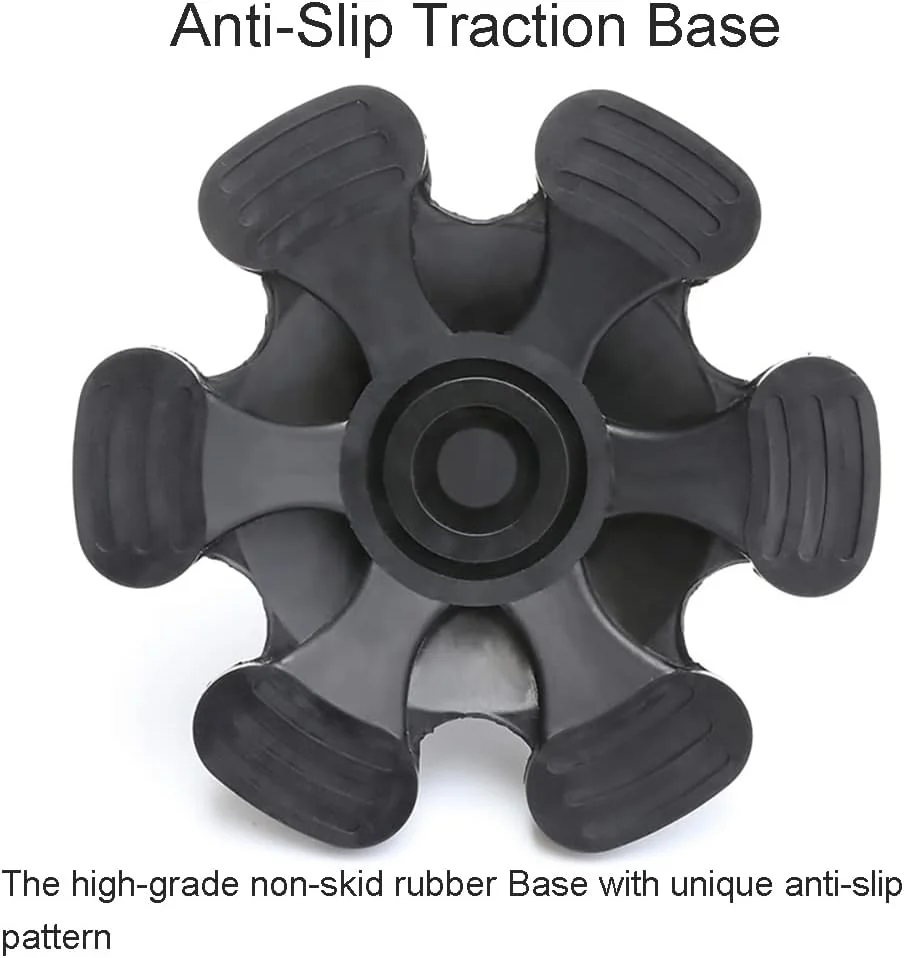 نوک عصا YAMTHR با پایه لاستیکی 6 نقطه اتکا برای عصاهای پیاده روی با شفت 3/4 اینچ، خودایستا، ضد لغزش، اتصال جهانی 6 پایه برای عصا نوک عصا YAMTHR با پایه لاستیکی 6 نقطه اتکا برای عصاهای پیاده روی با شفت 3/4 اینچ، خودایستا، ضد لغزش، اتصال جهانی 6 پایه برای عصا