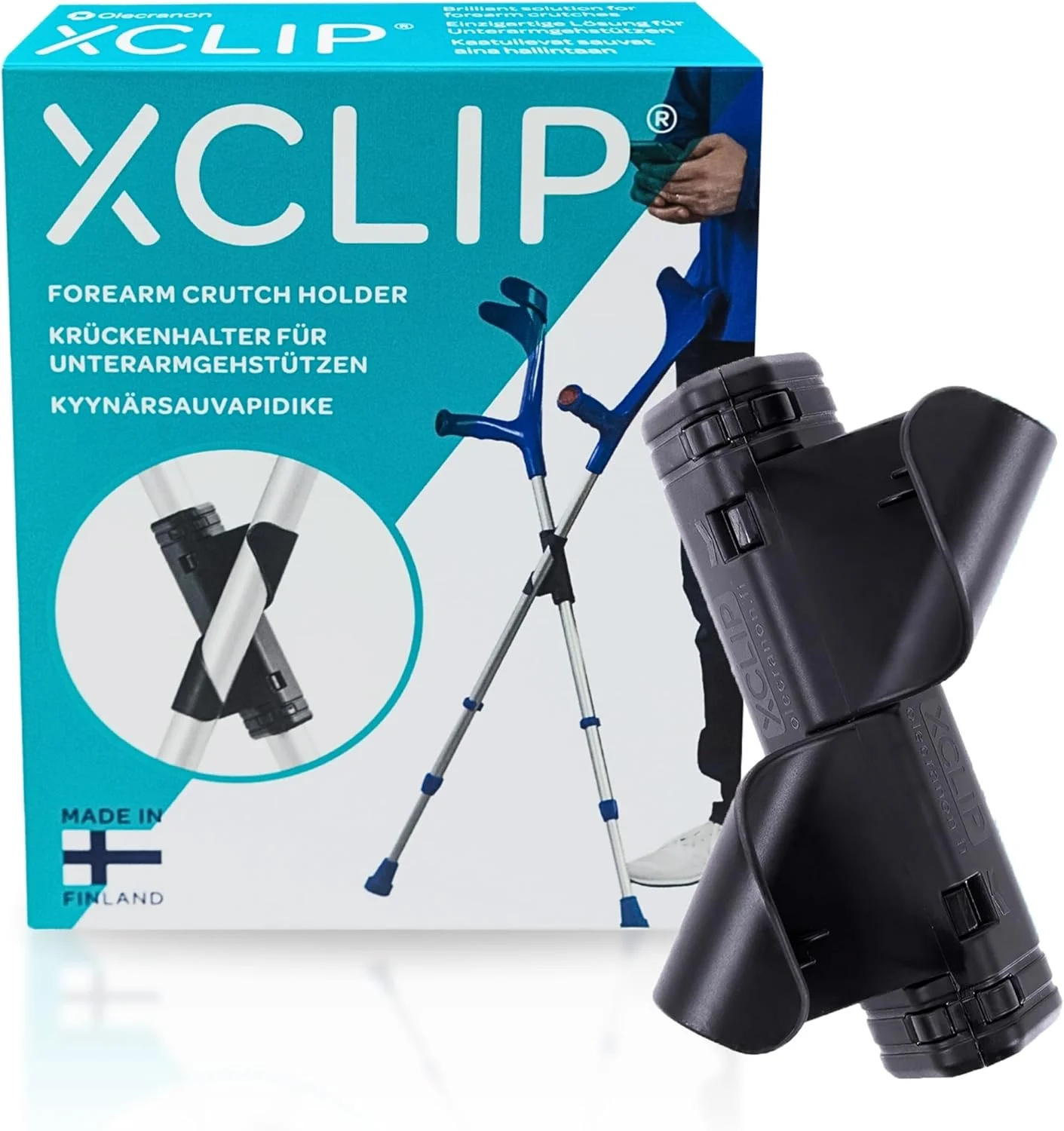 نگهدارنده عصای زیر بغل XCLIP برای عصاهای گرد با دور 64-72 میلی متر، طراحی X شکل - نگهدارنده عصای پیاده روی سبک وزن و قابل حمل - لوازم جانبی عصای زیر بغل با کاربری آسان نگهدارنده عصای زیر بغل XCLIP برای عصاهای گرد با دور 64-72 میلی متر، طراحی X شکل - نگهدارنده عصای پیاده روی سبک وزن و قابل حمل - لوازم جانبی عصای زیر بغل با کاربری آسان