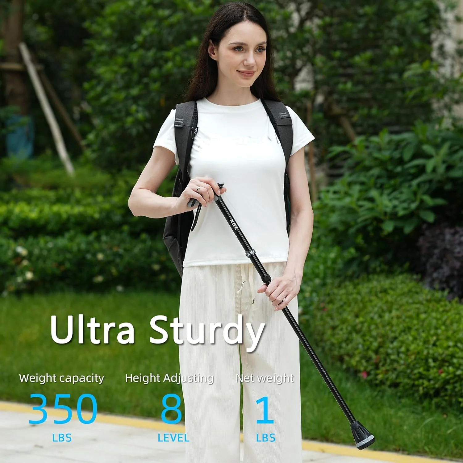 عصای پیاده روی XSL - عصاهای پیاده روی تاشو، قابل تنظیم و جمع شونده برای آقایان و بانوان، نوک سنگین مناسب تمام سطوح، به همراه کیف مسافرتی | عصاهای پیاده روی قابل حمل برای سالمندان و بزرگسالان عصای پیاده روی XSL - عصاهای پیاده روی تاشو، قابل تنظیم و جمع شونده برای آقایان و بانوان، نوک سنگین مناسب تمام سطوح، به همراه کیف مسافرتی | عصاهای پیاده روی قابل حمل برای سالمندان و بزرگسالان