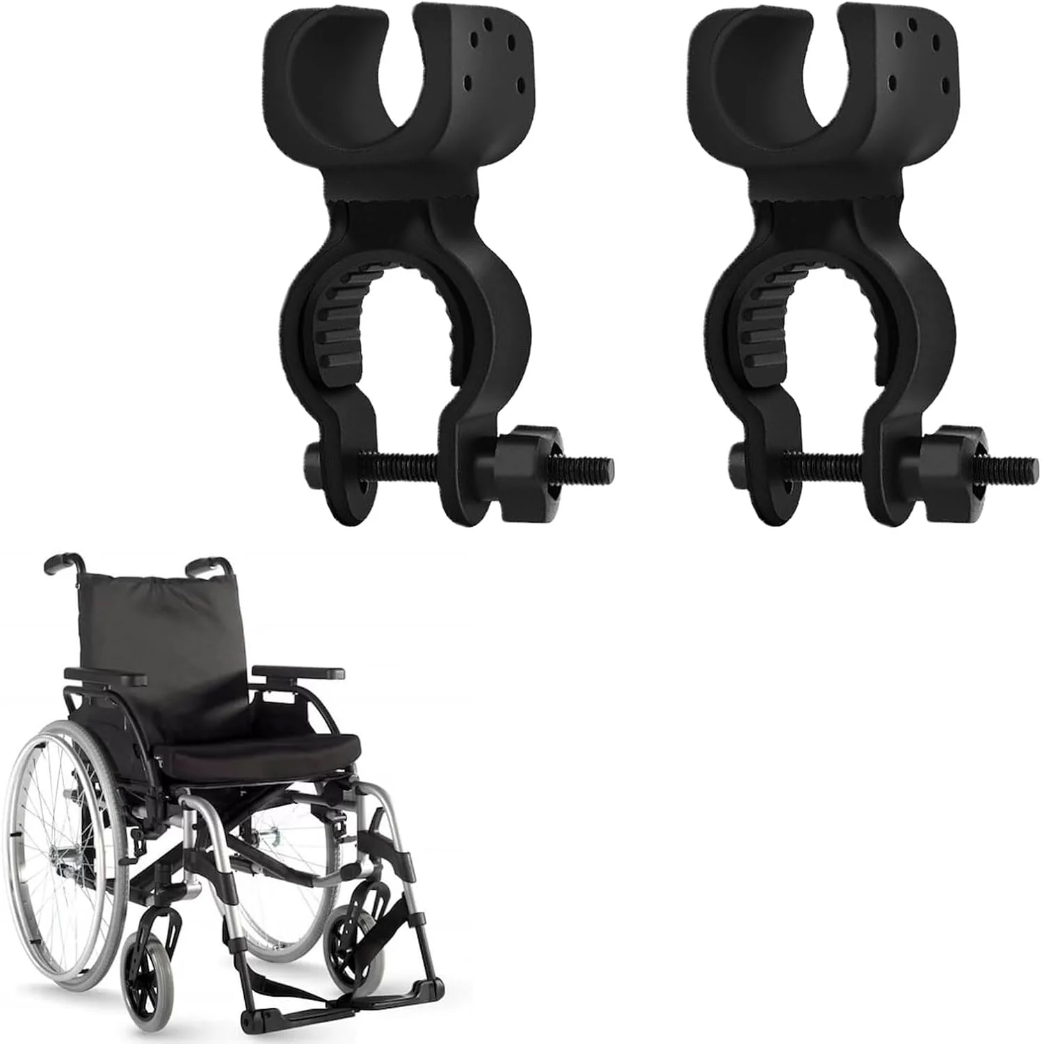 2 عدد نگهدارنده عصا، قفسه عصا برای ویلچر، رولیتور رانندگی، واکر، لوازم جانبی جهانی براکت عصا برای واکرهای سالمندان، ویلچرها، اسکوترهای برقی، دوچرخه های کوهستانی (مشکی) 2 عدد نگهدارنده عصا، قفسه عصا برای ویلچر، رولیتور رانندگی، واکر، لوازم جانبی جهانی براکت عصا برای واکرهای سالمندان، ویلچرها، اسکوترهای برقی، دوچرخه های کوهستانی (مشکی)