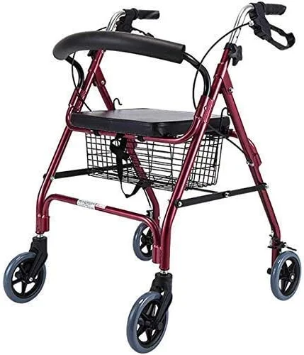 واکر، ویلچر، توانبخشی پزشکی برای سالمندان و افراد مسن، واکر رولیتور با صندلی، واکر چرخ دار آلیاژ آلومینیوم با چرخ های 8 اینچی، تحمل وزن تا 158 کیلوگرم به همراه یک هدیه کوچک واکر، ویلچر، توانبخشی پزشکی برای سالمندان و افراد مسن، واکر رولیتور با صندلی، واکر چرخ دار آلیاژ آلومینیوم با چرخ های 8 اینچی، تحمل وزن تا 158 کیلوگرم به همراه یک هدیه کوچک