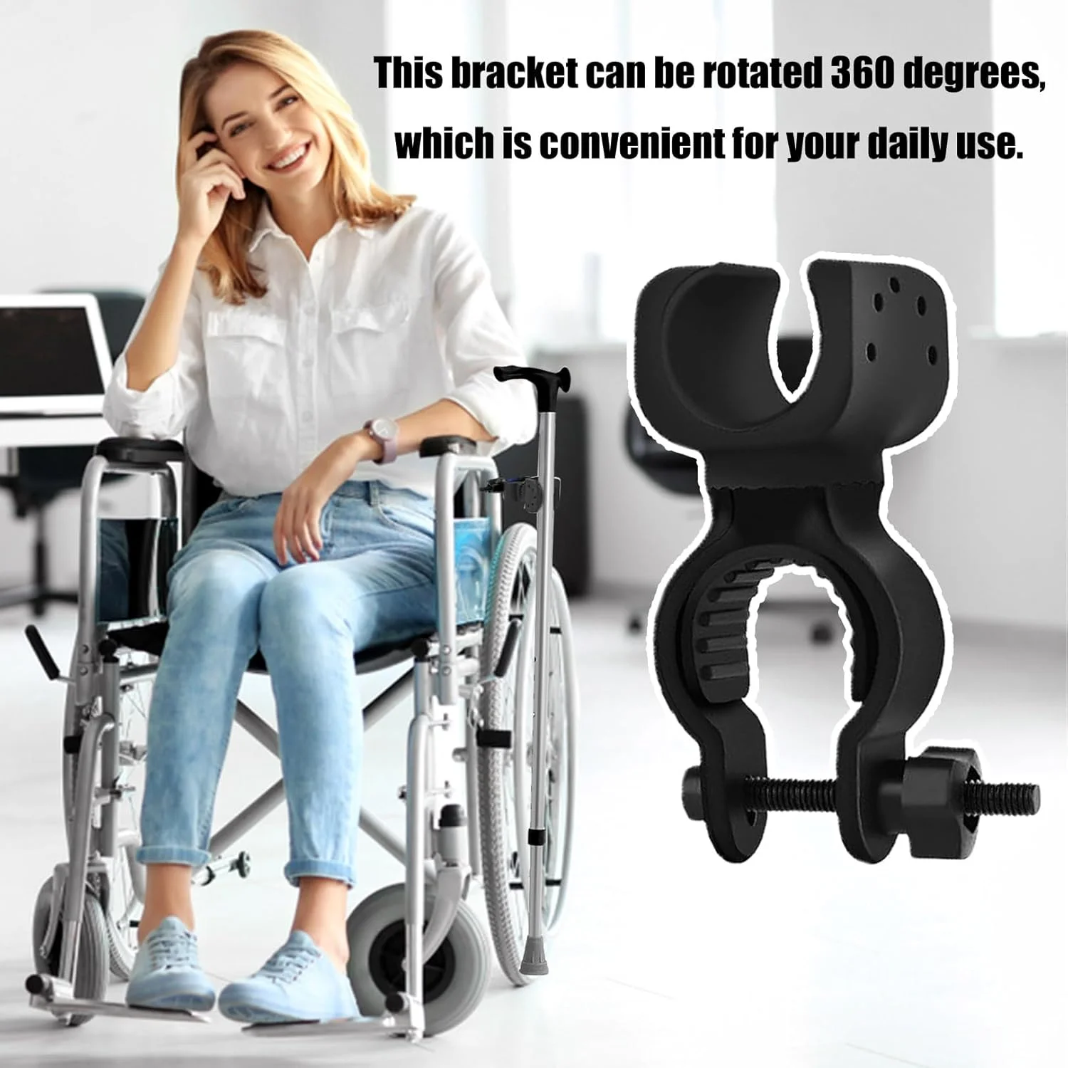 2 عدد نگهدارنده عصا، قفسه عصا برای ویلچر، رولیتور رانندگی، واکر، لوازم جانبی جهانی براکت عصا برای واکرهای سالمندان، ویلچرها، اسکوترهای برقی، دوچرخه های کوهستانی (مشکی) 2 عدد نگهدارنده عصا، قفسه عصا برای ویلچر، رولیتور رانندگی، واکر، لوازم جانبی جهانی براکت عصا برای واکرهای سالمندان، ویلچرها، اسکوترهای برقی، دوچرخه های کوهستانی (مشکی)