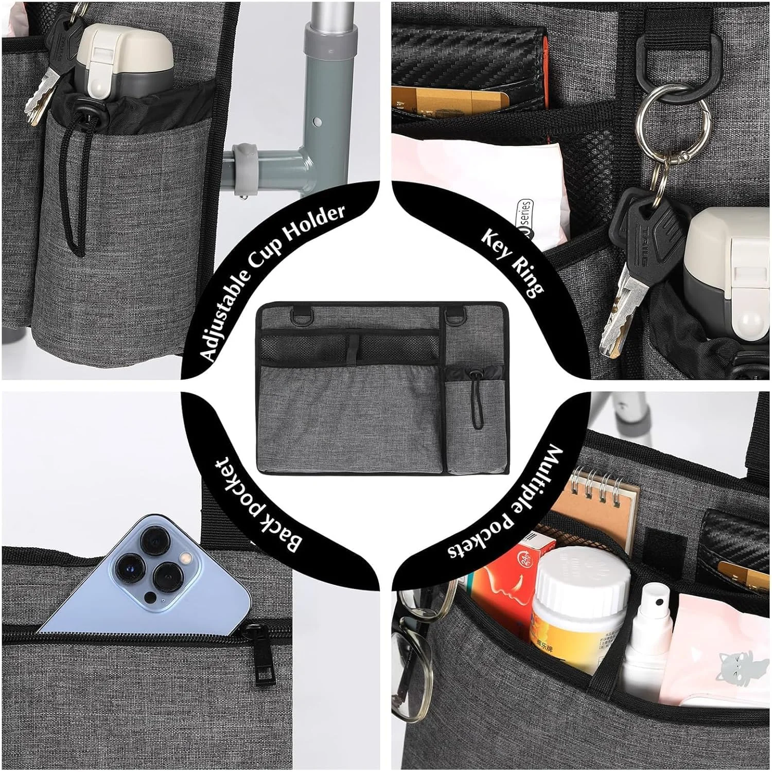 سبد کیف واکر THE WHITE SHOP با جا لیوانی، لوازم جانبی واکر، سبد واکر برای واکر تاشو، سبد برای واکر، کیف برای واکر سالمندان، لوازم جانبی اسکوتر یا واکر رولیتور سبد کیف واکر THE WHITE SHOP با جا لیوانی، لوازم جانبی واکر، سبد واکر برای واکر تاشو، سبد برای واکر، کیف برای واکر سالمندان، لوازم جانبی اسکوتر یا واکر رولیتور