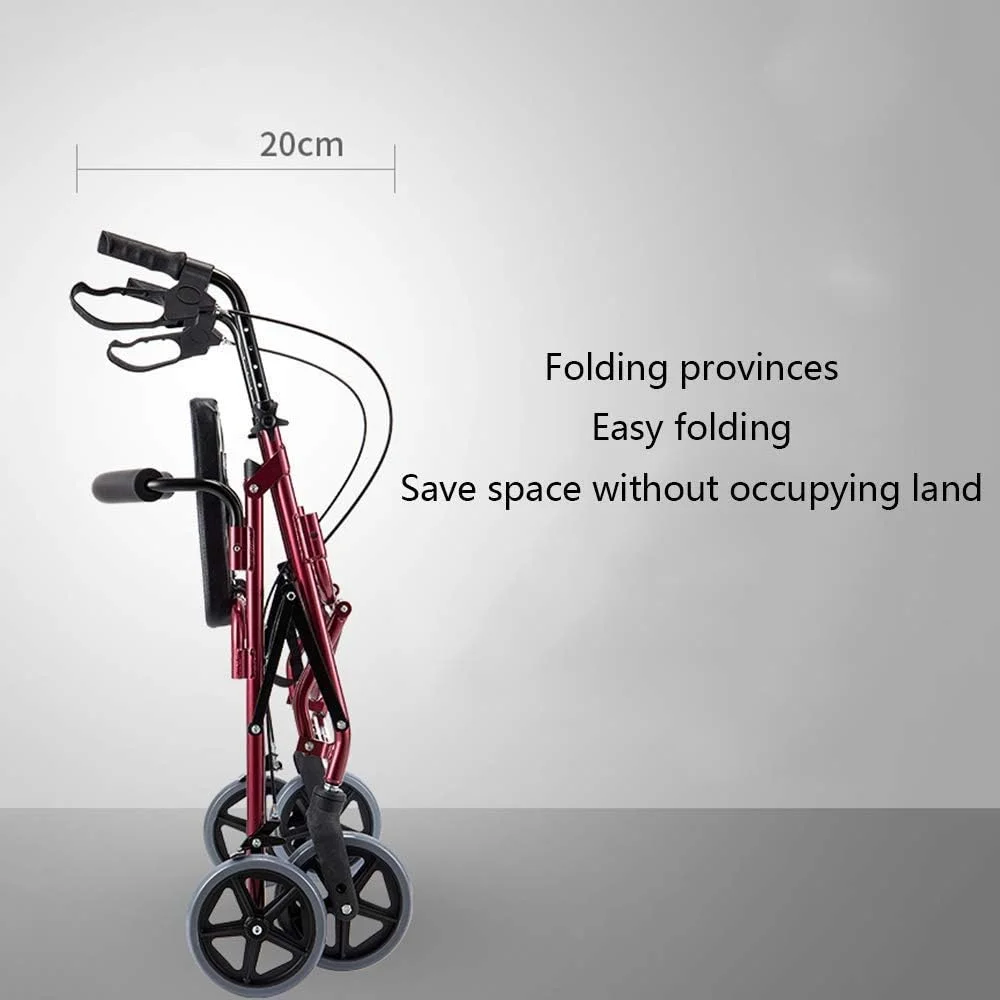 واکر، ویلچر، توانبخشی پزشکی برای سالمندان و افراد مسن، واکر رولیتور با صندلی، واکر چرخ دار آلیاژ آلومینیوم با چرخ های 8 اینچی، تحمل وزن تا 158 کیلوگرم به همراه یک هدیه کوچک واکر، ویلچر، توانبخشی پزشکی برای سالمندان و افراد مسن، واکر رولیتور با صندلی، واکر چرخ دار آلیاژ آلومینیوم با چرخ های 8 اینچی، تحمل وزن تا 158 کیلوگرم به همراه یک هدیه کوچک