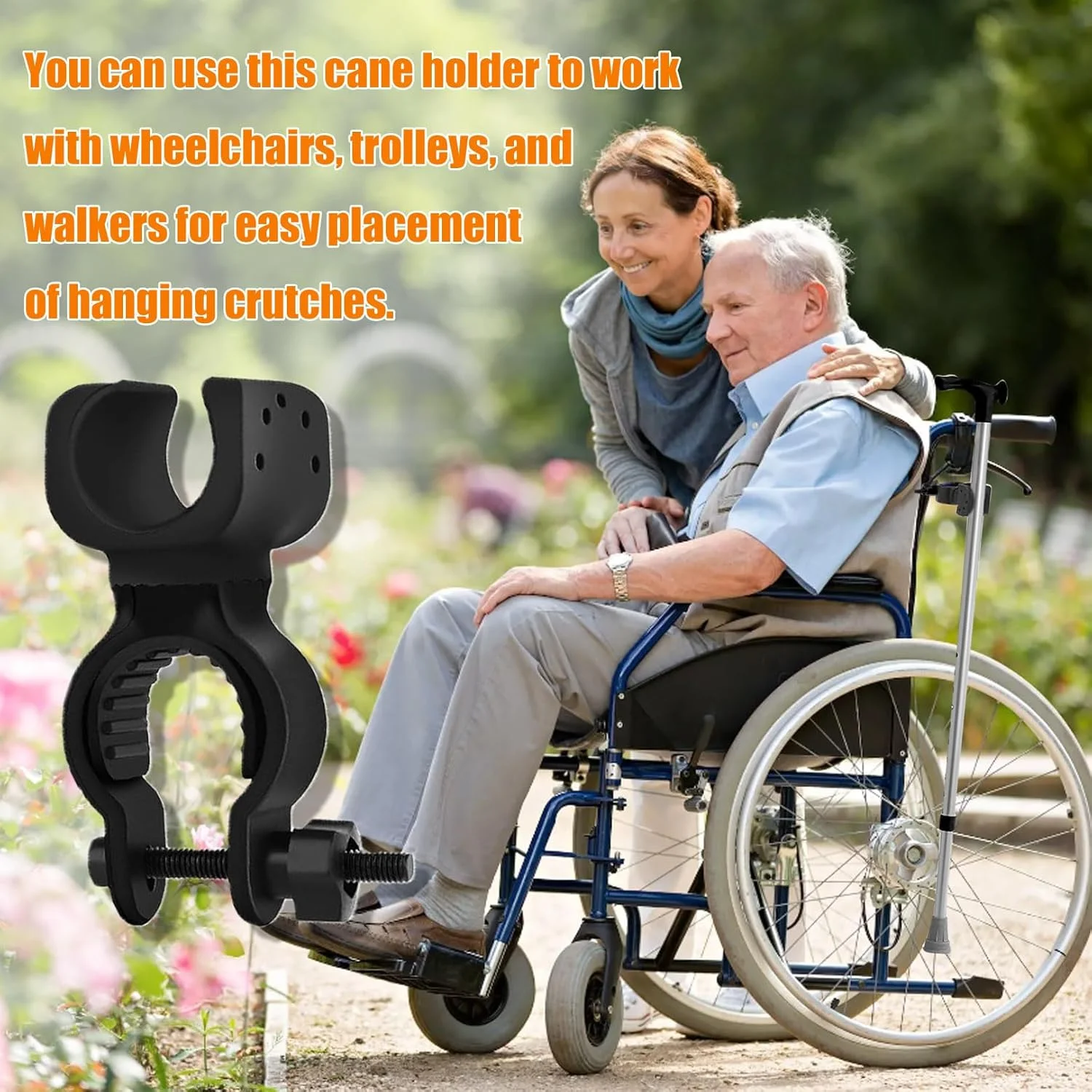 2 عدد نگهدارنده عصا، قفسه عصا برای ویلچر، رولیتور رانندگی، واکر، لوازم جانبی جهانی براکت عصا برای واکرهای سالمندان، ویلچرها، اسکوترهای برقی، دوچرخه های کوهستانی (مشکی) 2 عدد نگهدارنده عصا، قفسه عصا برای ویلچر، رولیتور رانندگی، واکر، لوازم جانبی جهانی براکت عصا برای واکرهای سالمندان، ویلچرها، اسکوترهای برقی، دوچرخه های کوهستانی (مشکی)