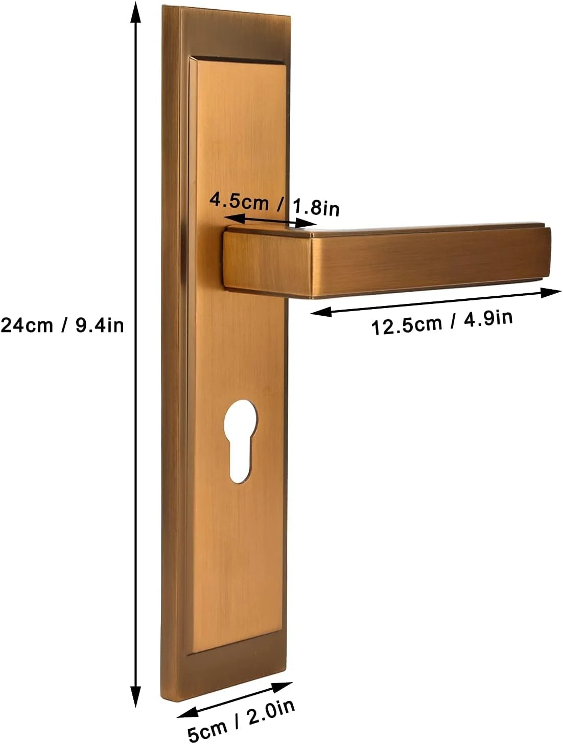 قفل درب، دستگیره قفل درب آلیاژ روی، قفل مکانیکی ضد سرقت مدرن داخلی برای اتاق خواب منزل