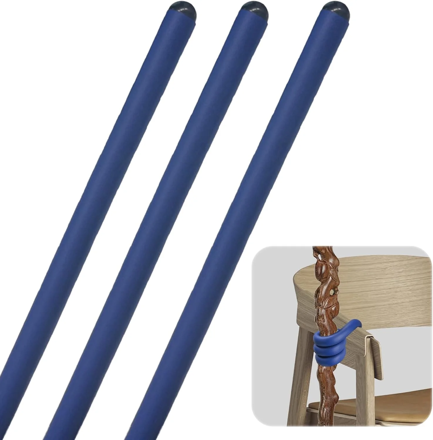 نگهدارنده عصا پیاده روی 3 عددی فوم EVA، گیره عصا ضد لغزش چند منظوره، نگهدارنده عصای قابل تنظیم 16.9 اینچی برای اسکوتر حرکتی نگهدارنده عصا پیاده روی 3 عددی فوم EVA، گیره عصا ضد لغزش چند منظوره، نگهدارنده عصای قابل تنظیم 16.9 اینچی برای اسکوتر حرکتی