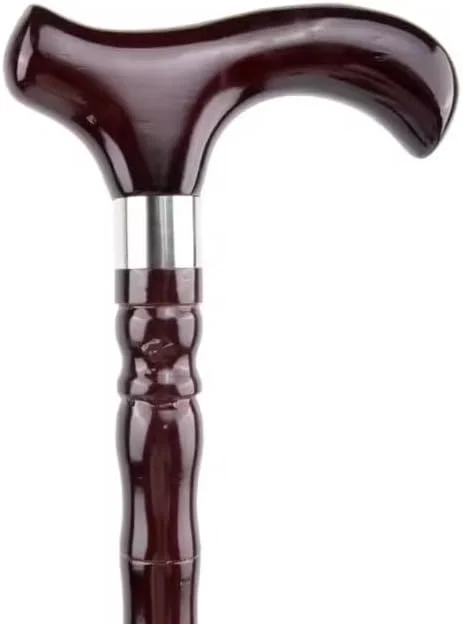 عصای پیاده روی چوبی قهوه ای برای مردان، زنان و سالمندان عصای پیاده روی چوبی قهوه ای برای مردان، زنان و سالمندان