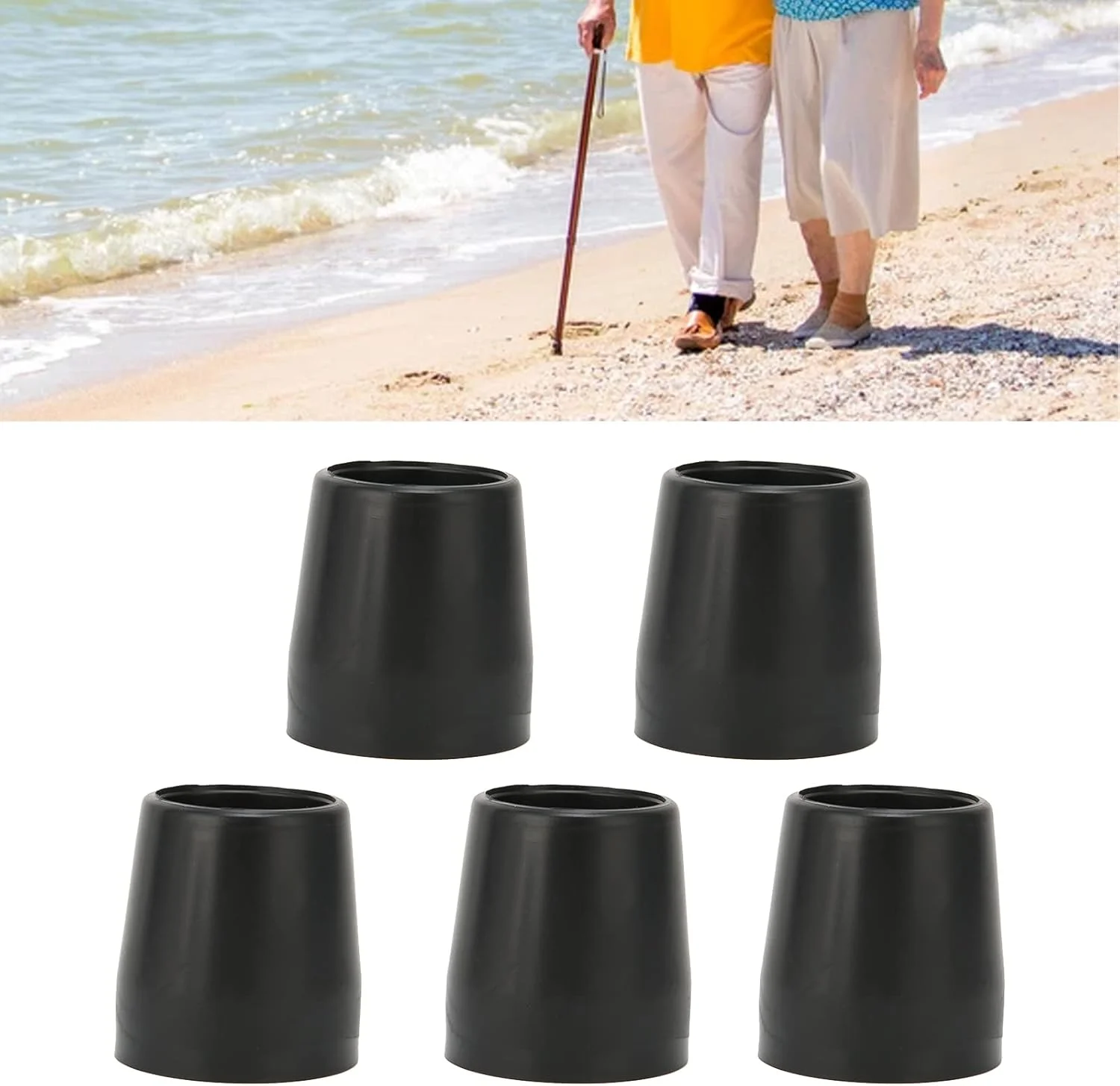 تهیه نوک عصا، نوک لاستیکی ضخیم برای عصاهای تاشو (مشکی) تهیه نوک عصا، نوک لاستیکی ضخیم برای عصاهای تاشو (مشکی)