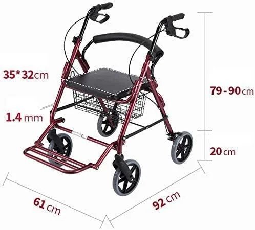 واکر، ویلچر، توانبخشی پزشکی برای سالمندان، افراد مسن، واکر رولیتور با صندلی، واکر چرخدار آلیاژ آلومینیوم با چرخ های 8 اینچی، تحمل وزن تا 158 کیلوگرم، یک سورپرایز کوچک واکر، ویلچر، توانبخشی پزشکی برای سالمندان، افراد مسن، واکر رولیتور با صندلی، واکر چرخدار آلیاژ آلومینیوم با چرخ های 8 اینچی، تحمل وزن تا 158 کیلوگرم، یک سورپرایز کوچک