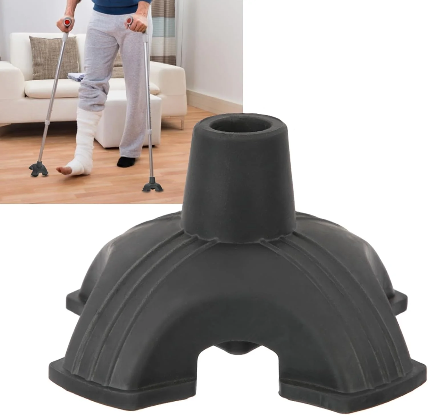 نوک عصا، نوک عصای خودایستا با چهار پایه نگهدارنده، لوازم جانبی عصا نوک عصا، نوک عصای خودایستا با چهار پایه نگهدارنده، لوازم جانبی عصا