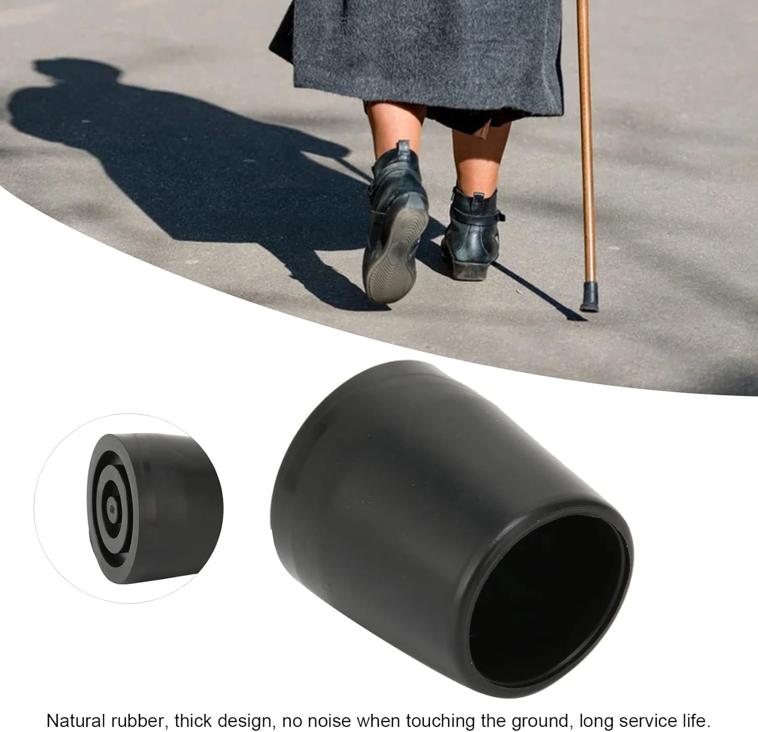 تهیه نوک عصا، نوک لاستیکی ضخیم برای عصاهای تاشو (مشکی) تهیه نوک عصا، نوک لاستیکی ضخیم برای عصاهای تاشو (مشکی)