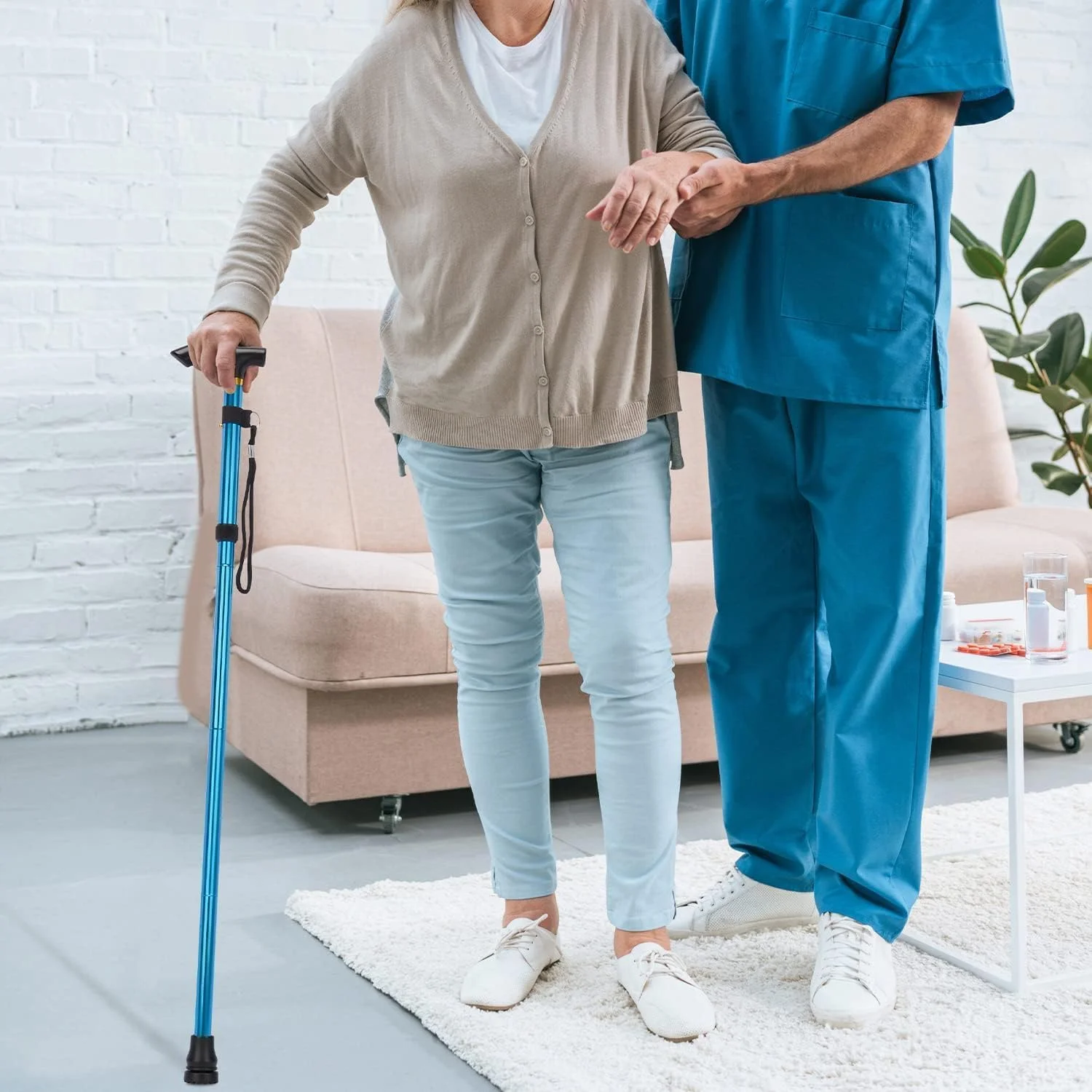 4 عدد سر عصا برای عصای پیاده روی استاندارد با قطر 19 میلی متر، لوازم جانبی عصای تاشو، مشکی 4 عدد سر عصا برای عصای پیاده روی استاندارد با قطر 19 میلی متر، لوازم جانبی عصای تاشو، مشکی