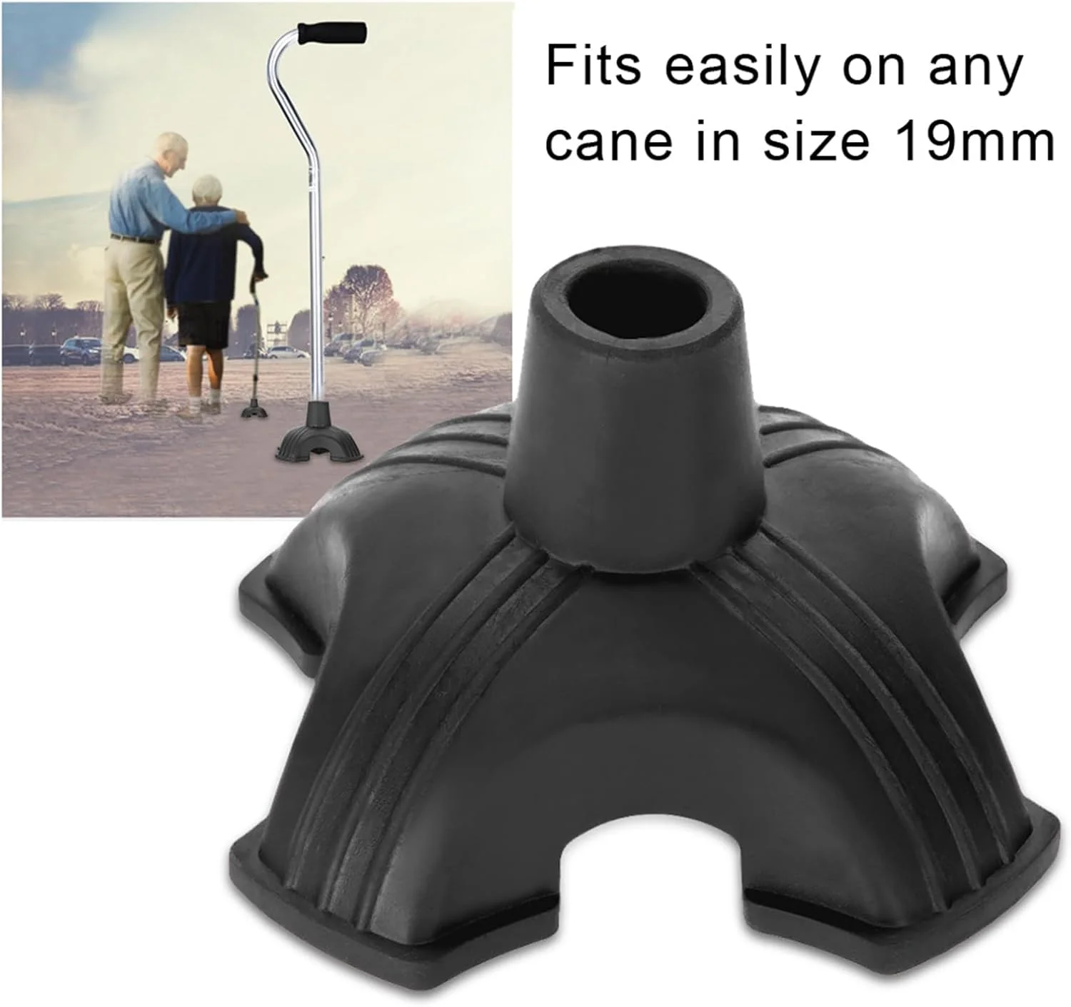 نوک عصا، نوک عصای خودایستا با چهار پایه نگهدارنده، لوازم جانبی عصا نوک عصا، نوک عصای خودایستا با چهار پایه نگهدارنده، لوازم جانبی عصا