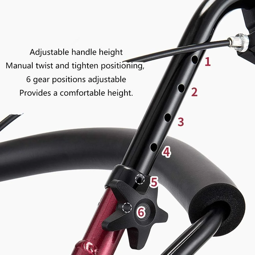 واکر، ویلچر، توانبخشی پزشکی برای سالمندان، افراد مسن، واکر رولیتور با صندلی، واکر چرخدار آلیاژ آلومینیوم با چرخ های 8 اینچی، تحمل وزن تا 158 کیلوگرم به همراه یک هدیه کوچک واکر، ویلچر، توانبخشی پزشکی برای سالمندان، افراد مسن، واکر رولیتور با صندلی، واکر چرخدار آلیاژ آلومینیوم با چرخ های 8 اینچی، تحمل وزن تا 158 کیلوگرم به همراه یک هدیه کوچک