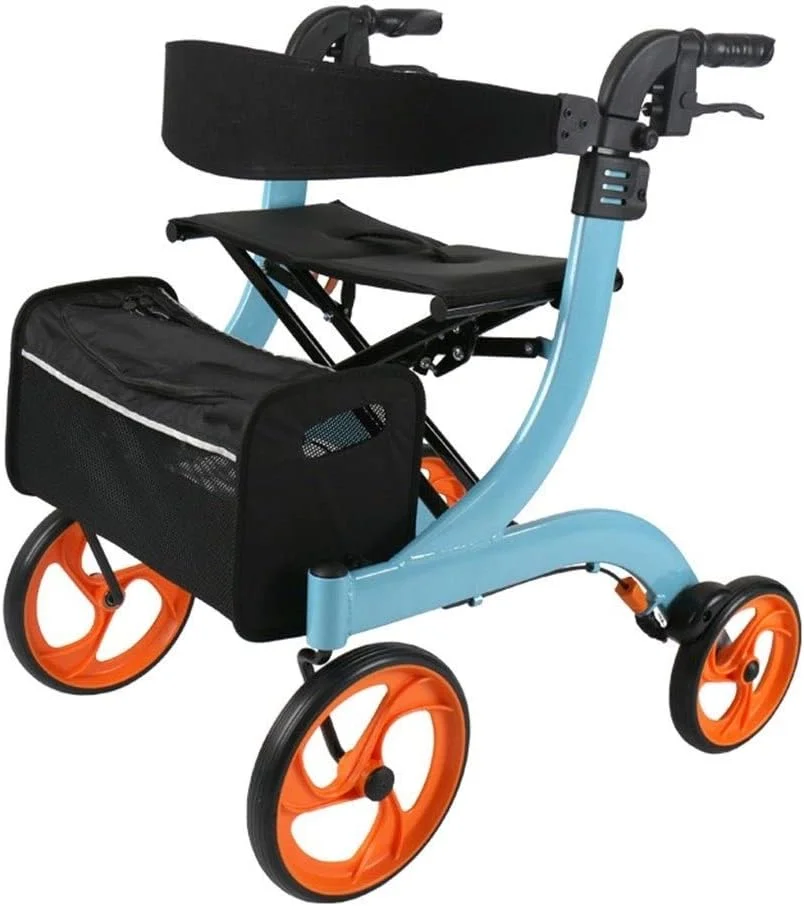 واکر، رولیتور و لوازم جانبی واکر صندلی تفریحی پایدار تاشو سبک پیاده روی پیرمرد چرخدار سبد خرید فشاری قابل دسترسی واکر کودکان سالمند (رنگ: آبی، سایز: 60 * 73 * 77 سانتی متر) واکر، رولیتور و لوازم جانبی واکر صندلی تفریحی پایدار تاشو سبک پیاده روی پیرمرد چرخدار سبد خرید فشاری قابل دسترسی واکر کودکان سالمند (رنگ: آبی، سایز: 60 * 73 * 77 سانتی متر)