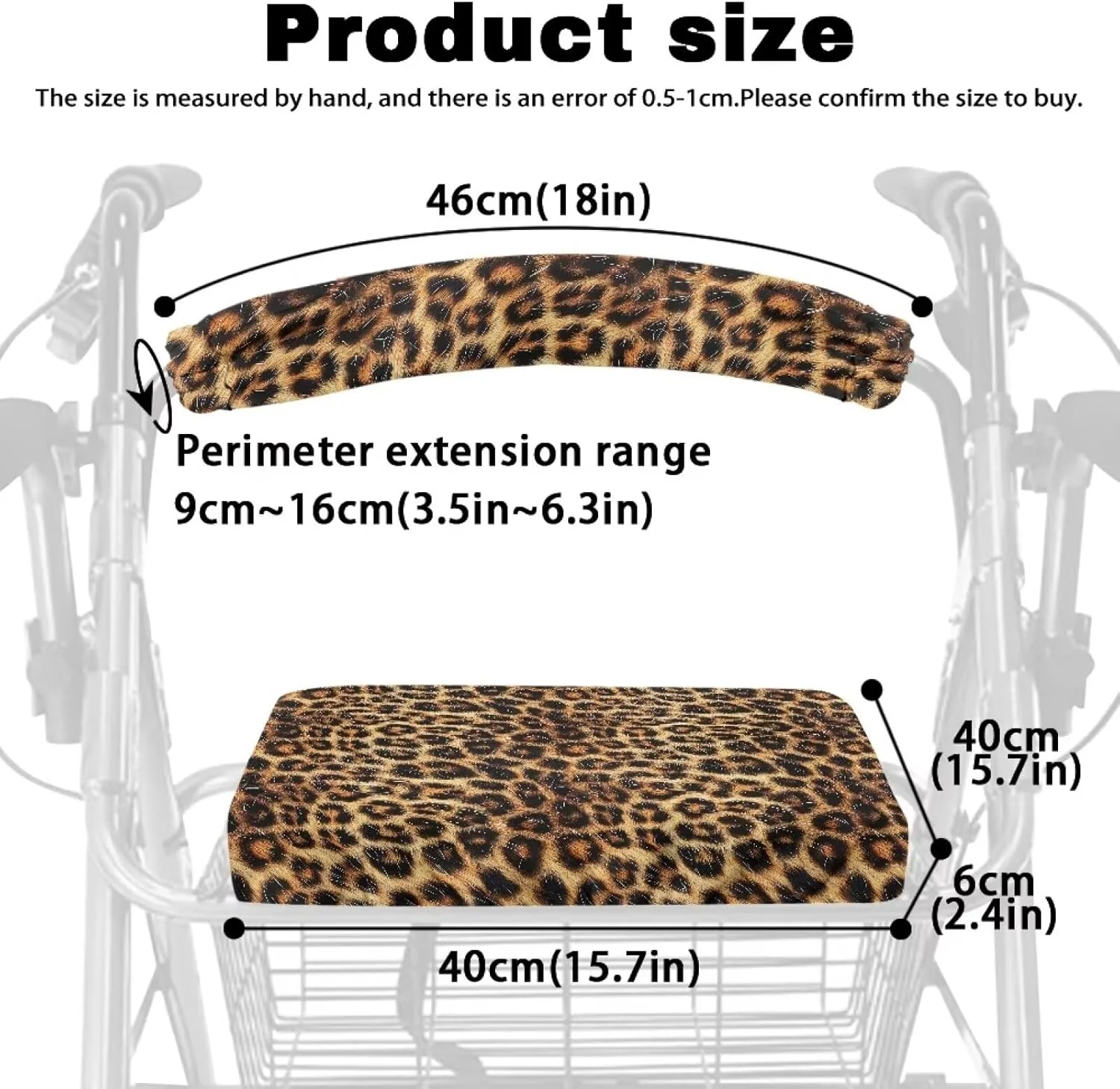 روکش گرد و غبار یوریسانیگو برای رولیتور واکر با طرح پلنگی، روکش های جهانی صندلی و پشتی رولیتور واکر، قابل شستشو در ماشین لباسشویی، لوازم جانبی تزئینی رولیتور روکش گرد و غبار یوریسانیگو برای رولیتور واکر با طرح پلنگی، روکش های جهانی صندلی و پشتی رولیتور واکر، قابل شستشو در ماشین لباسشویی، لوازم جانبی تزئینی رولیتور