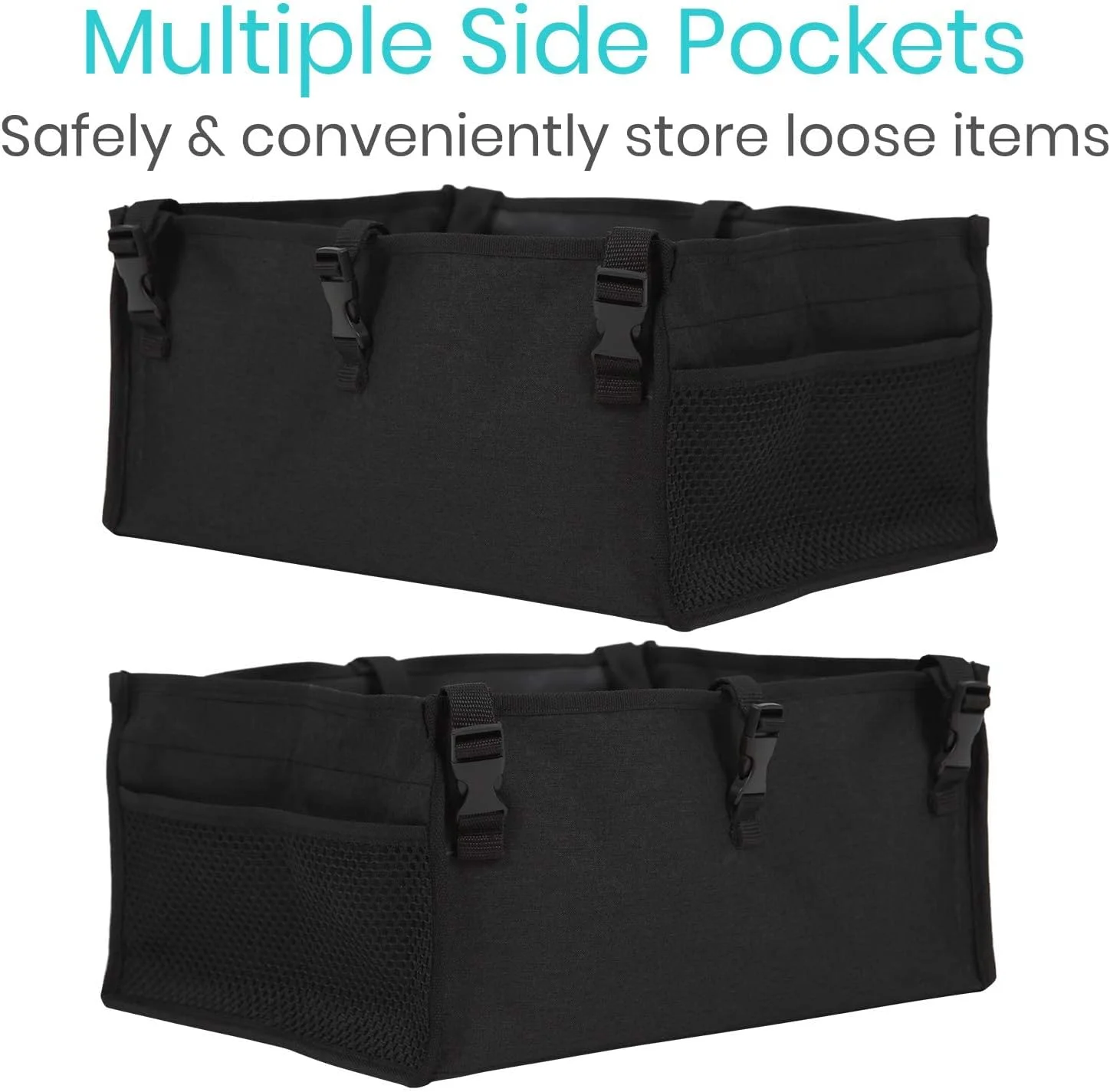 کیف صندلی رولیتور Vive - لوازم جانبی کیف حمل ویلچر - سازمان دهنده پارچه ای زیر صندلی - کیف بزرگ قابل تنظیم برای حمل وسایل - سبد قابل استفاده مجدد برای زنان، مردان، سالمندان کیف صندلی رولیتور Vive - لوازم جانبی کیف حمل ویلچر - سازمان دهنده پارچه ای زیر صندلی - کیف بزرگ قابل تنظیم برای حمل وسایل - سبد قابل استفاده مجدد برای زنان، مردان، سالمندان