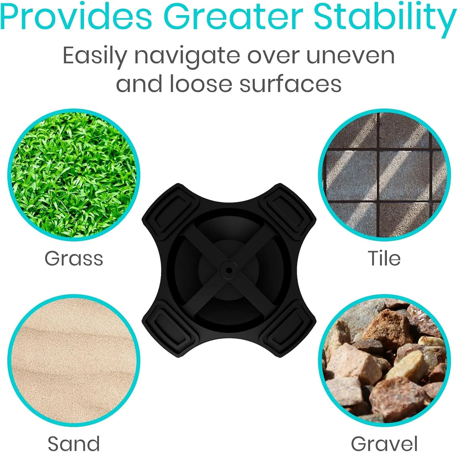 نوک عصای ایستاده ویو، جایگزین بادوام چهارپایه برای عصاهای پیاده روی با قطر 3/4 اینچ - پایه لاستیکی عصا مناسب تمام سطوح برای عصاهای پیاده روی، تاشو و طبی - نوک تثبیت کننده عصا برای مردان و زنان (مشکی) نوک عصای ایستاده ویو، جایگزین بادوام چهارپایه برای عصاهای پیاده روی با قطر 3/4 اینچ - پایه لاستیکی عصا مناسب تمام سطوح برای عصاهای پیاده روی، تاشو و طبی - نوک تثبیت کننده عصا برای مردان و زنان (مشکی)