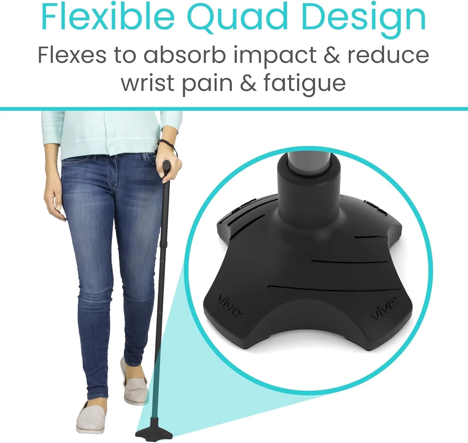 نوک عصای ایستاده ویو، جایگزین بادوام چهارپایه برای عصاهای پیاده روی با قطر 3/4 اینچ - پایه لاستیکی عصا مناسب تمام سطوح برای عصاهای پیاده روی، تاشو و طبی - نوک تثبیت کننده عصا برای مردان و زنان (مشکی) نوک عصای ایستاده ویو، جایگزین بادوام چهارپایه برای عصاهای پیاده روی با قطر 3/4 اینچ - پایه لاستیکی عصا مناسب تمام سطوح برای عصاهای پیاده روی، تاشو و طبی - نوک تثبیت کننده عصا برای مردان و زنان (مشکی)