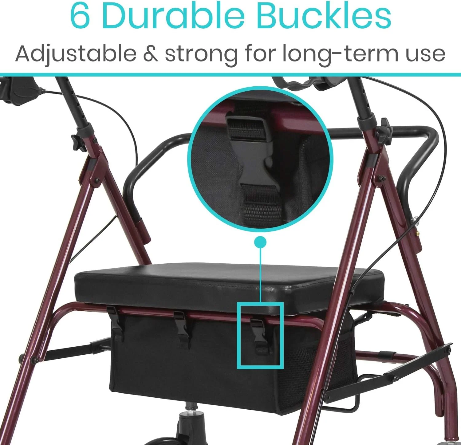 کیف صندلی رولیتور Vive - لوازم جانبی کیف حمل ویلچر - سازمان دهنده پارچه ای زیر صندلی - کیف بزرگ قابل تنظیم برای حمل وسایل - سبد قابل استفاده مجدد برای زنان، مردان، سالمندان کیف صندلی رولیتور Vive - لوازم جانبی کیف حمل ویلچر - سازمان دهنده پارچه ای زیر صندلی - کیف بزرگ قابل تنظیم برای حمل وسایل - سبد قابل استفاده مجدد برای زنان، مردان، سالمندان