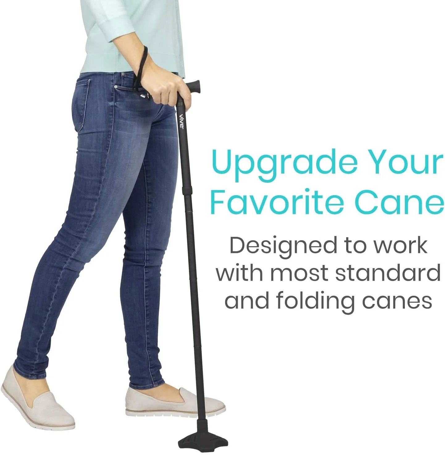 نوک عصای ایستاده ویو، جایگزین بادوام چهارپایه برای عصاهای پیاده روی با قطر 3/4 اینچ - پایه لاستیکی عصا مناسب تمام سطوح برای عصاهای پیاده روی، تاشو و طبی - نوک تثبیت کننده عصا برای مردان و زنان (مشکی) نوک عصای ایستاده ویو، جایگزین بادوام چهارپایه برای عصاهای پیاده روی با قطر 3/4 اینچ - پایه لاستیکی عصا مناسب تمام سطوح برای عصاهای پیاده روی، تاشو و طبی - نوک تثبیت کننده عصا برای مردان و زنان (مشکی)