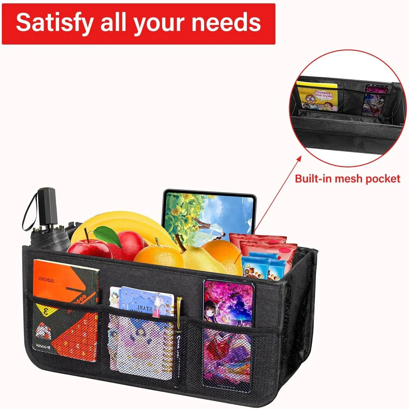 سبد ارتقاء یافته رولیتور، کیف سبد واکر برای واکر تاشو، کیف رولیتور واکر با جا لیوانی، کیف رولیتور، کیف سازمان دهنده لوازم جانبی رولیتور با ظرفیت بزرگ، کیف ذخیره سازی واکر رولیتور تاشو