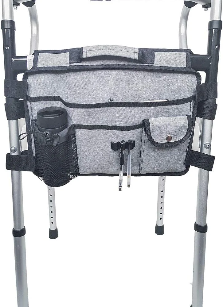 کیف واکر یونیورسال، کیف نگهداری چند منظوره قابل تنظیم واکر، سازمان دهنده نایلونی، کیف لوازم جانبی واکر برای هر مدل رولیتور و ویلچر کیف واکر یونیورسال، کیف نگهداری چند منظوره قابل تنظیم واکر، سازمان دهنده نایلونی، کیف لوازم جانبی واکر برای هر مدل رولیتور و ویلچر