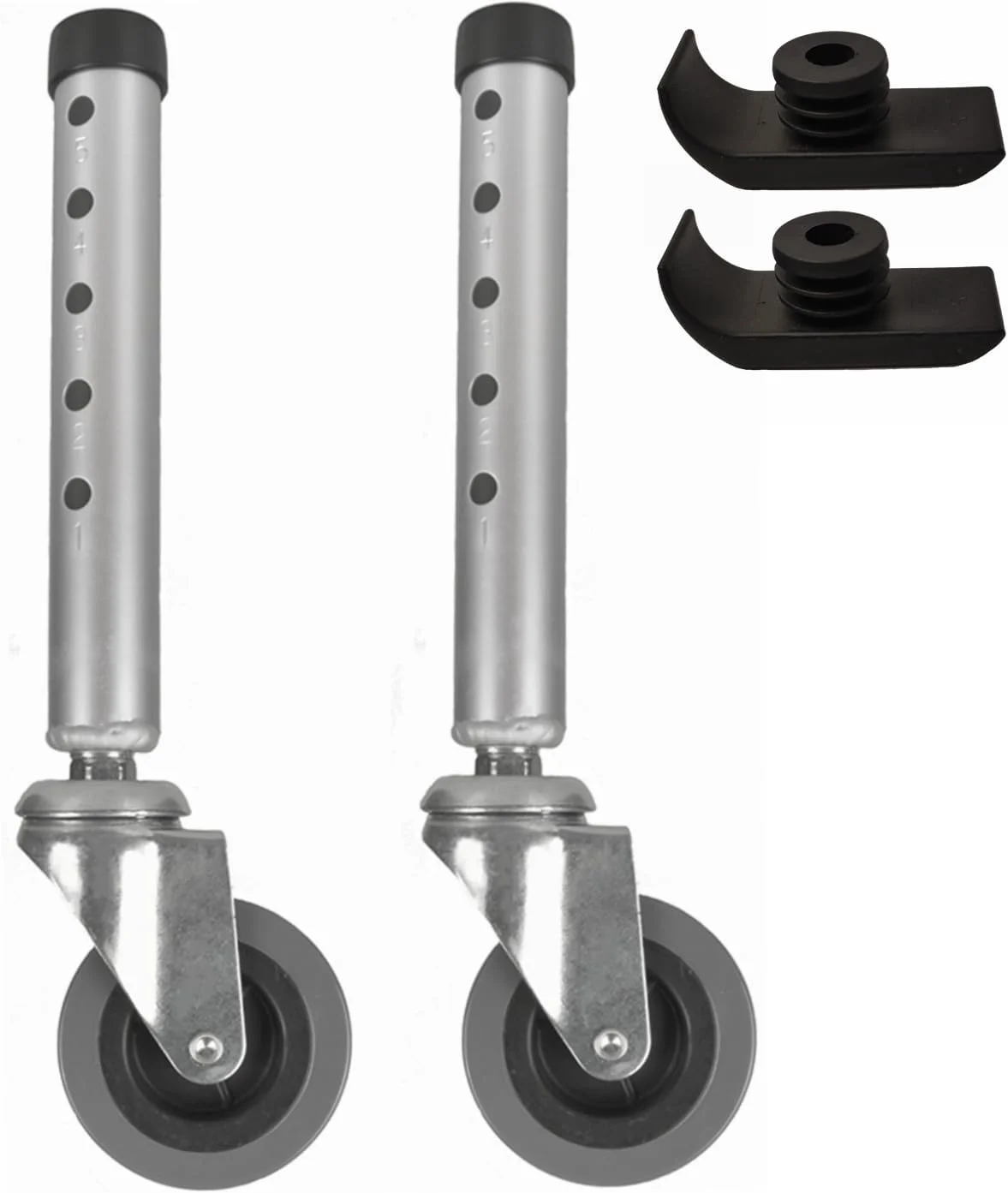 چرخ های گردان واکر، چرخ های چرخ دار واکر جهانی لاستیکی سخت با 5 تنظیم ارتفاع، لوازم جانبی رولیتور جایگزین، 2 عدد سرسره اسکی اضافی شامل می شود چرخ های گردان واکر، چرخ های چرخ دار واکر جهانی لاستیکی سخت با 5 تنظیم ارتفاع، لوازم جانبی رولیتور جایگزین، 2 عدد سرسره اسکی اضافی شامل می شود