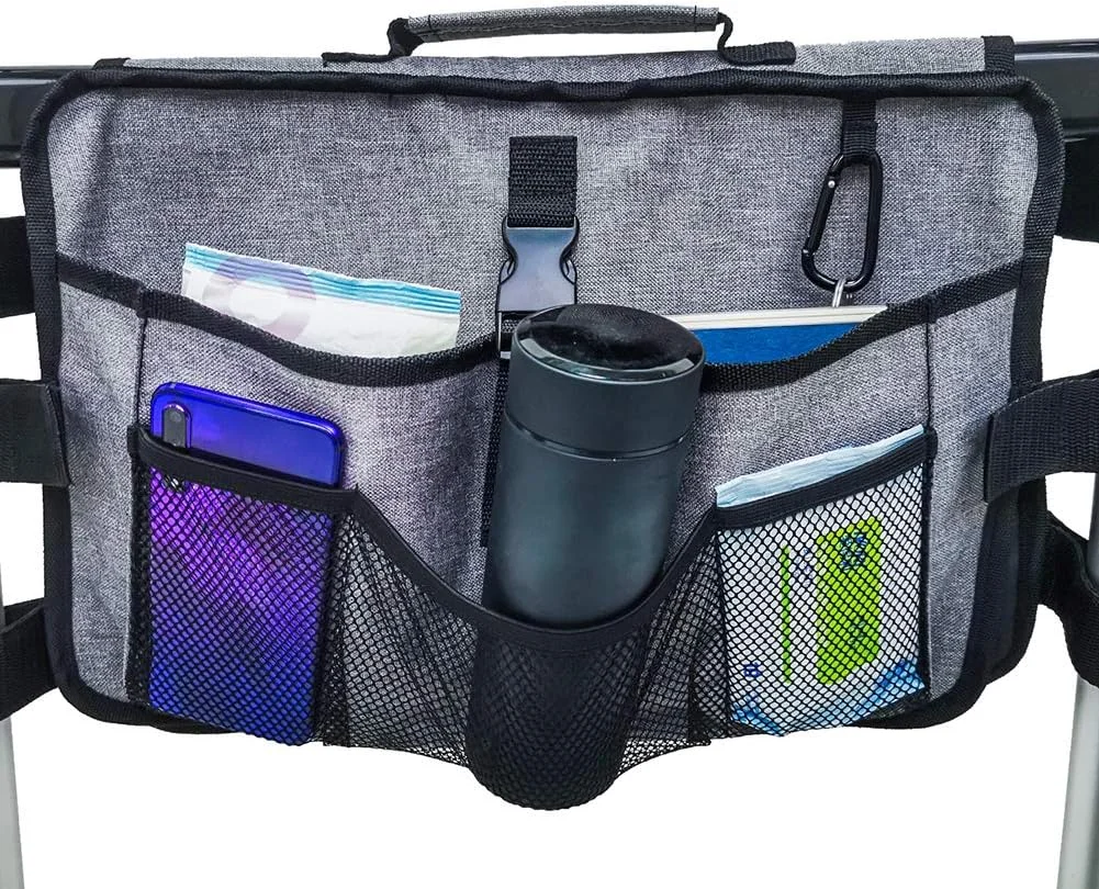 کیف واکر یونیورسال، کیف نگهداری چند منظوره قابل تنظیم واکر، سازمان دهنده نایلونی، کیف لوازم جانبی واکر برای هر مدل رولیتور و ویلچر کیف واکر یونیورسال، کیف نگهداری چند منظوره قابل تنظیم واکر، سازمان دهنده نایلونی، کیف لوازم جانبی واکر برای هر مدل رولیتور و ویلچر