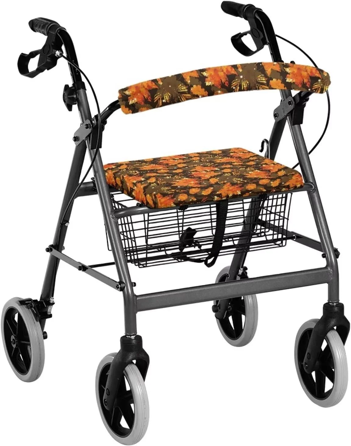 رولیتور واکر یوریسانیگو با روکش صندلی طرح برگ پاییزی، مناسب سالمندان، روکش صندلی هدیه روز شکرگزاری، روکش صندلی نرم و قابل شستشو رولیتور واکر یوریسانیگو با روکش صندلی طرح برگ پاییزی، مناسب سالمندان، روکش صندلی هدیه روز شکرگزاری، روکش صندلی نرم و قابل شستشو