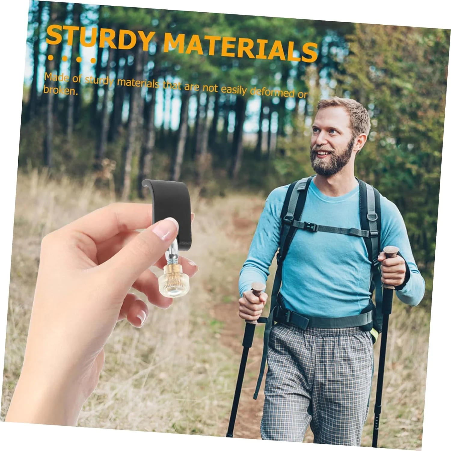 TOYANDONA 2 ست لوازم جانبی عصای پیاده روی قفل و سگک نایلونی برای عصاهای پیاده روی لوازم جانبی عصا با رهاسازی سریع برای میله های پیاده روی و میله های کوهنوردی مقاوم و کاربردی