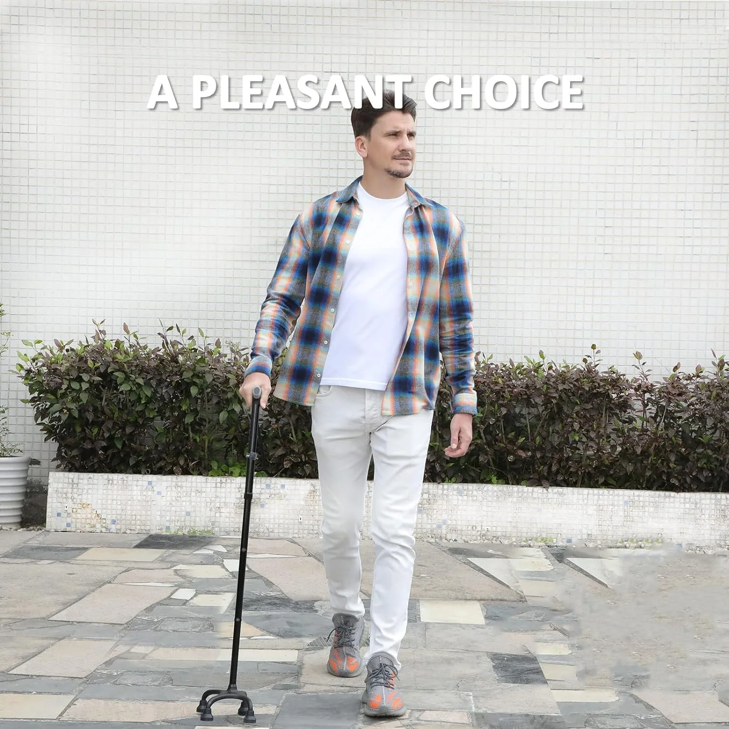 عصای پیاده روی U-HOOME برای آقایان و بانوان، عصای چهار پایه قابل تنظیم با پایه 4 شاخه برای ثبات بیشتر، عصای پیاده روی سبک وزن برای سالمندان و بزرگسالان، آسیب های زانو، بهبودی بعد از جراحی پا، تحرک عصای پیاده روی U-HOOME برای آقایان و بانوان، عصای چهار پایه قابل تنظیم با پایه 4 شاخه برای ثبات بیشتر، عصای پیاده روی سبک وزن برای سالمندان و بزرگسالان، آسیب های زانو، بهبودی بعد از جراحی پا، تحرک