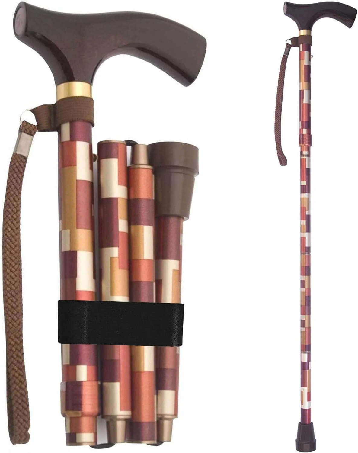 Switch Sticks Walking Cane for Men or Women, Foldable and Adjustable from 32-37 inches