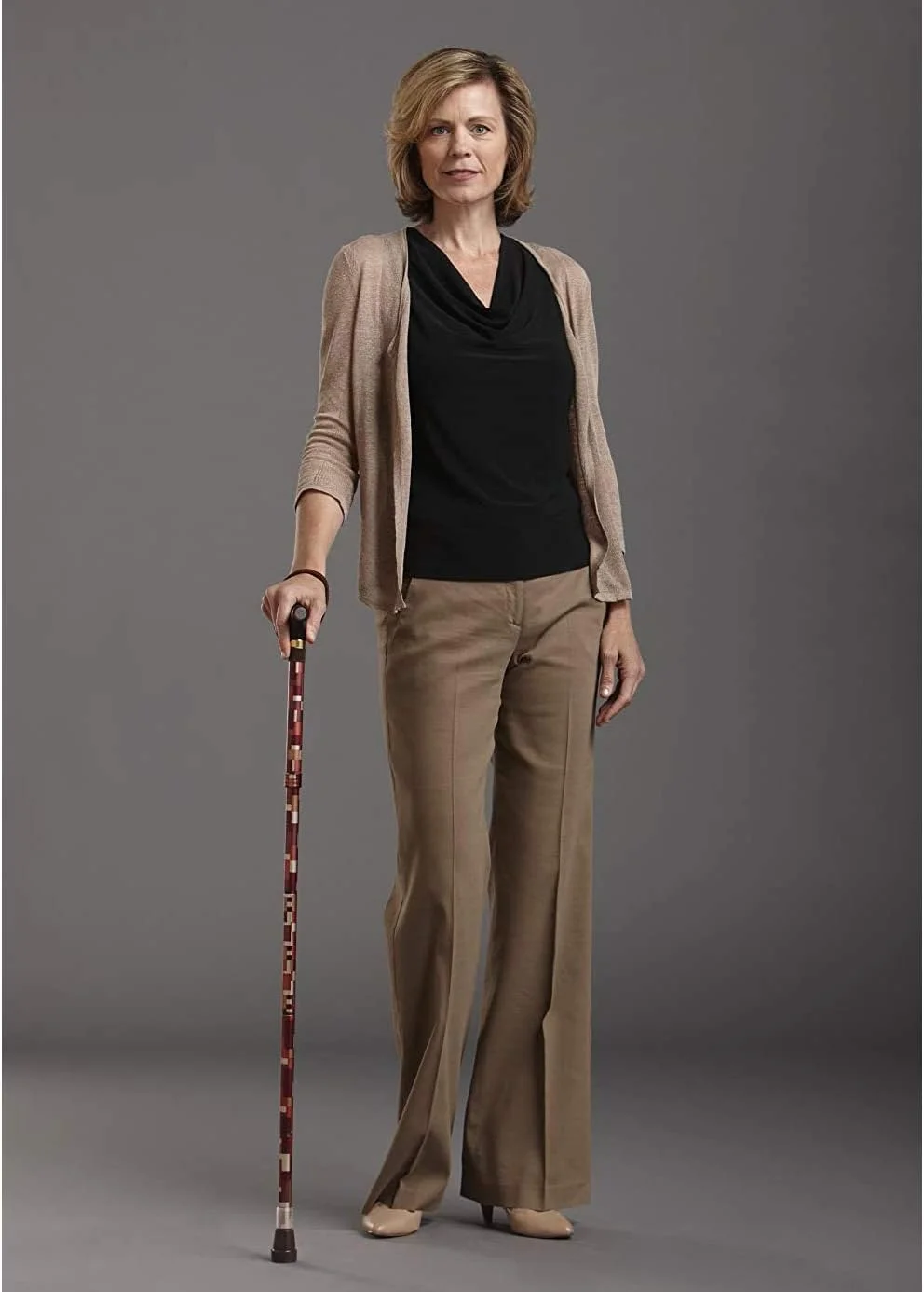Switch Sticks Walking Cane for Men or Women, Foldable and Adjustable from 32-37 inches