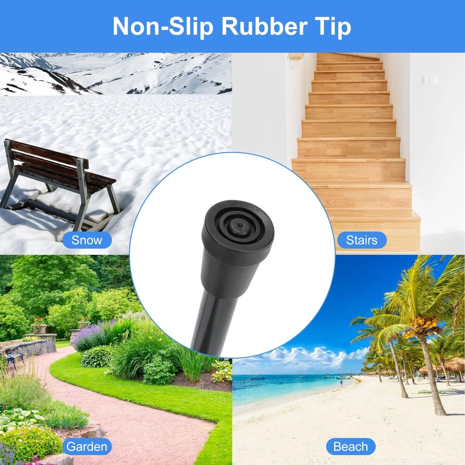 عصای تاشو نی سوپرگیر، عصای پیاده روی با ارتفاع قابل تنظیم 5 سطح، عصای مسافرتی سبک و قابل حمل با بند مچ و دسته T برای مردان و زنان مسن و معلول عصای تاشو نی سوپرگیر، عصای پیاده روی با ارتفاع قابل تنظیم 5 سطح، عصای مسافرتی سبک و قابل حمل با بند مچ و دسته T برای مردان و زنان مسن و معلول