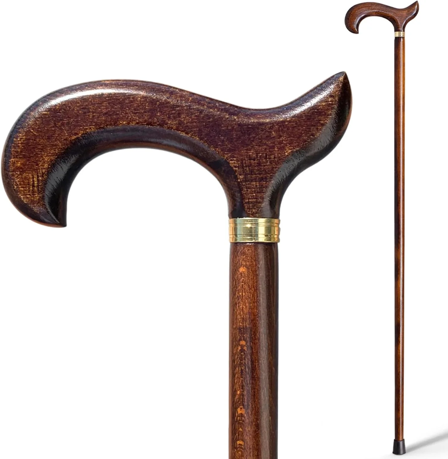 عصای پیاده روی S & B، عصاهای پیاده روی ساخته شده از چوب، رنگ قهوه ای تیره 92 سانتی متر، بسیار محکم. (612) عصا برای سالمندان و افراد مسن عصای پیاده روی S & B، عصاهای پیاده روی ساخته شده از چوب، رنگ قهوه ای تیره 92 سانتی متر، بسیار محکم. (612) عصا برای سالمندان و افراد مسن