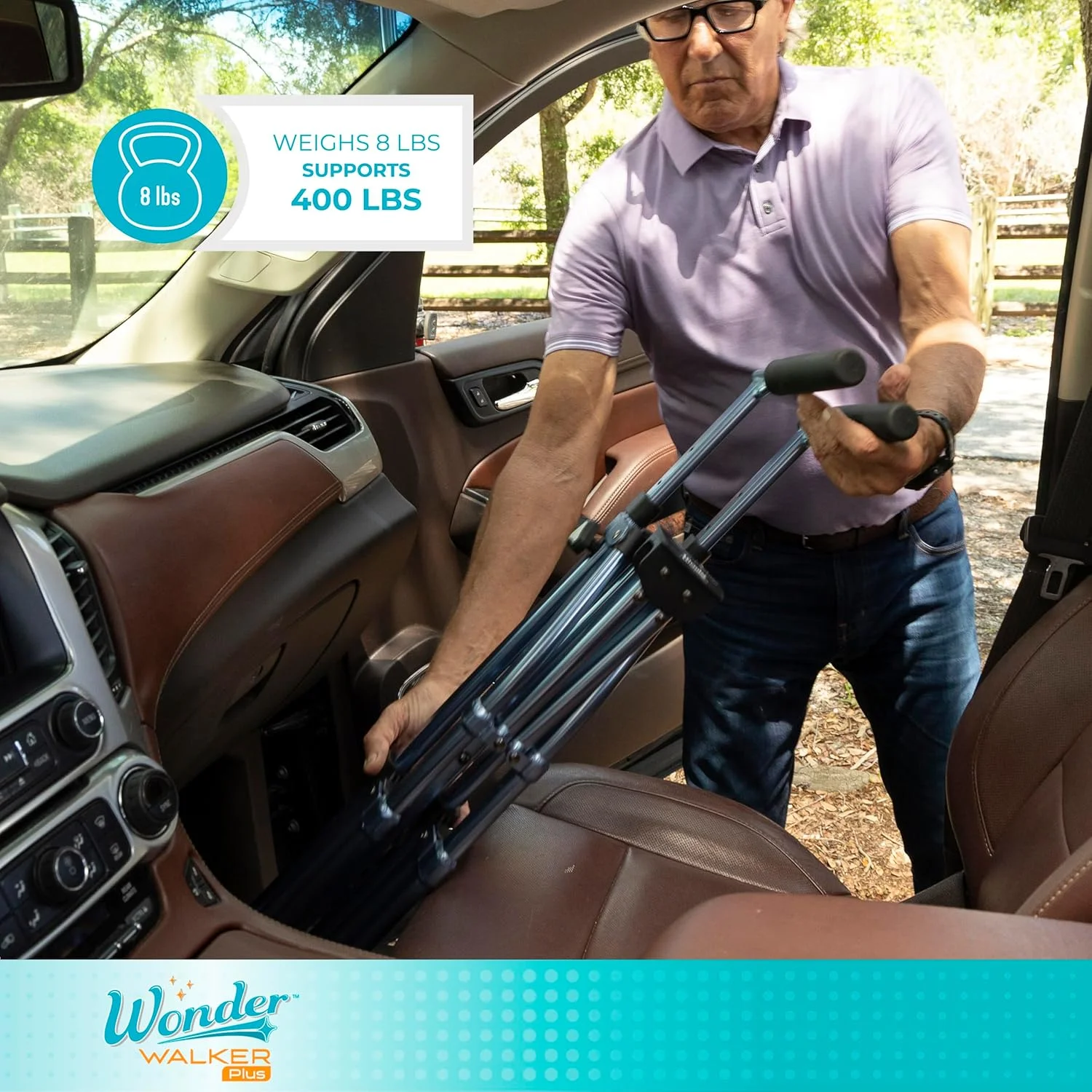 واکر تاشو سبک وزن استندر واندر واکر پلاس، وسیله کمک حرکتی برای بزرگسالان، سالمندان، تاشو و قابل حمل با چرخ، سرسره و سبد، گردویی مشکی واکر تاشو سبک وزن استندر واندر واکر پلاس، وسیله کمک حرکتی برای بزرگسالان، سالمندان، تاشو و قابل حمل با چرخ، سرسره و سبد، گردویی مشکی