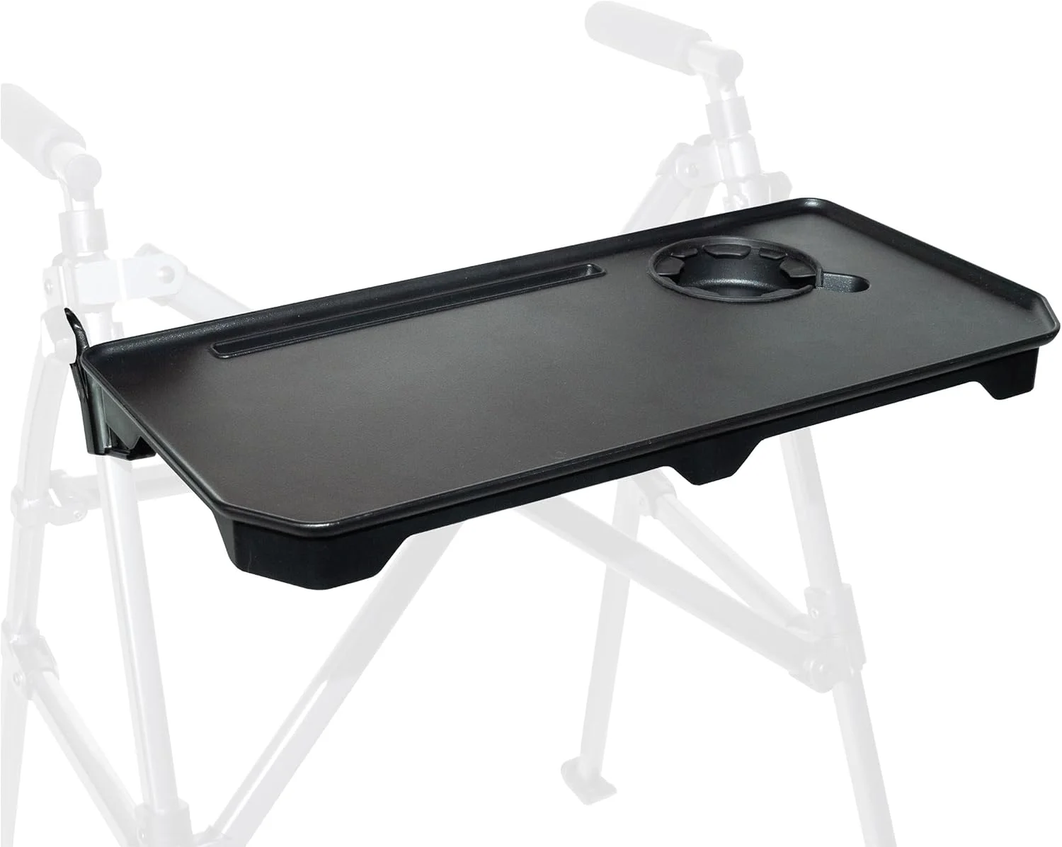 میز سینی واکر استندر، لوازم جانبی سینی واکر حرکتی برای واکرها و رولیتورها با جا لیوانی، مونتاژ بدون ابزار، سینی چند منظوره برای غذا خوردن، صنایع دستی، لپ تاپ میز سینی واکر استندر، لوازم جانبی سینی واکر حرکتی برای واکرها و رولیتورها با جا لیوانی، مونتاژ بدون ابزار، سینی چند منظوره برای غذا خوردن، صنایع دستی، لپ تاپ