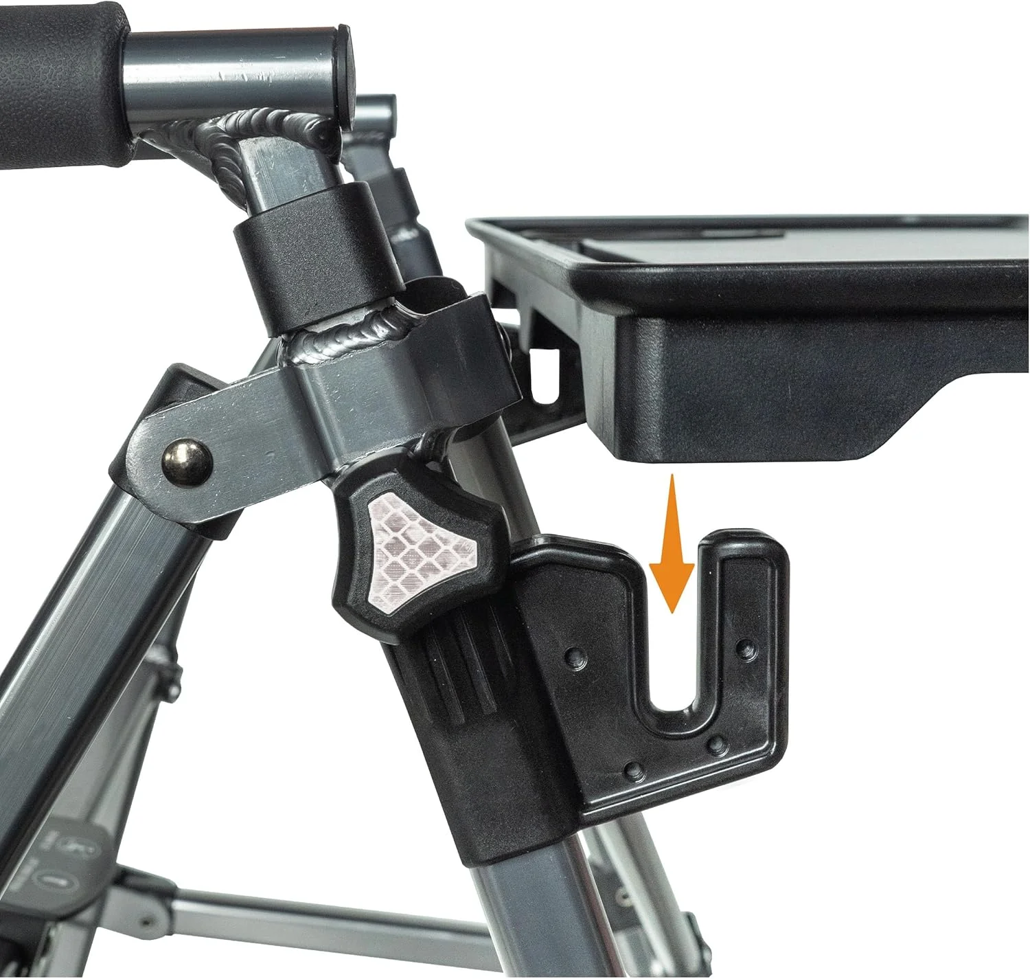 میز سینی واکر استندر، لوازم جانبی سینی واکر حرکتی برای واکرها و رولیتورها با جا لیوانی، مونتاژ بدون ابزار، سینی چند منظوره برای غذا خوردن، صنایع دستی، لپ تاپ میز سینی واکر استندر، لوازم جانبی سینی واکر حرکتی برای واکرها و رولیتورها با جا لیوانی، مونتاژ بدون ابزار، سینی چند منظوره برای غذا خوردن، صنایع دستی، لپ تاپ